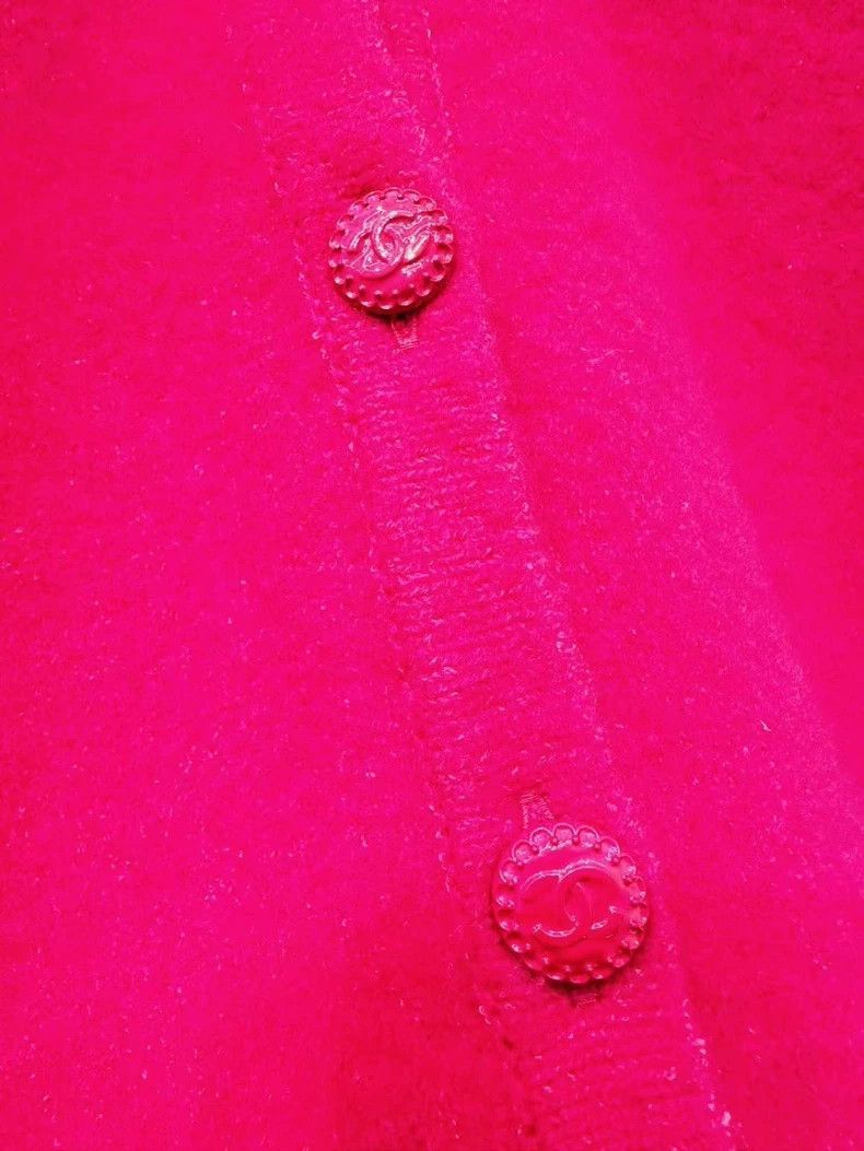 Chanel Chanel Rose pink knitted cardigan coat Size XS / US 0-2 / IT 36-38 - 3 Thumbnail