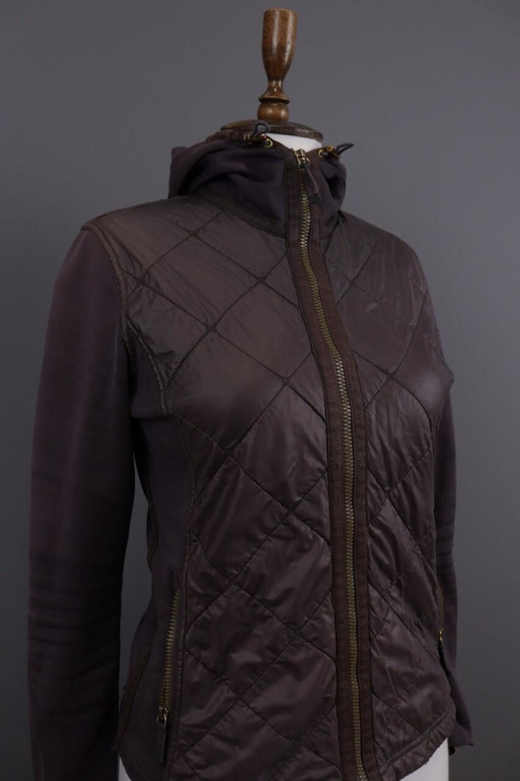 Frauenschuh Frauenschuh Brown Puffer Hooded Fleece Jacket Size S Size S / US 4 / IT 40 - 6 Thumbnail