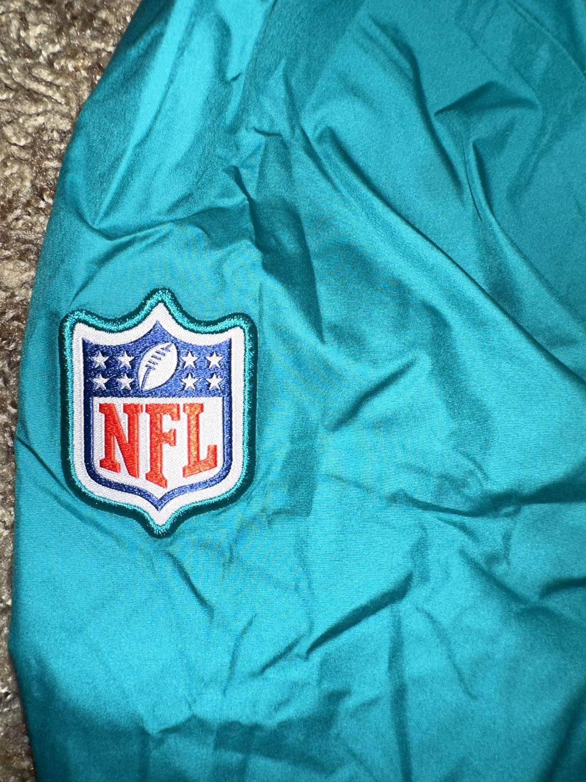 Nike Nike Men's Miami Dolphins Aqua Sideline Coaches Performance Full-Snap Jacket Size US M / EU 48-50 / 2 - 4 Thumbnail