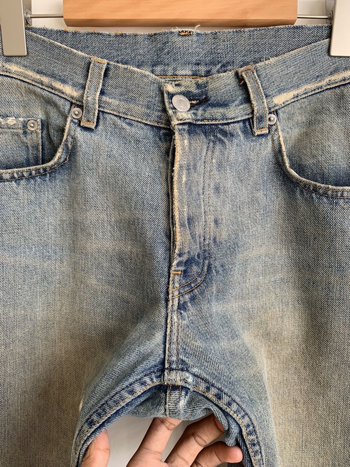 Helmut Lang Vintage Helmut Lang Low Waist Contour Fit Denim Jeans Size US 30 / EU 46 - 10 Thumbnail