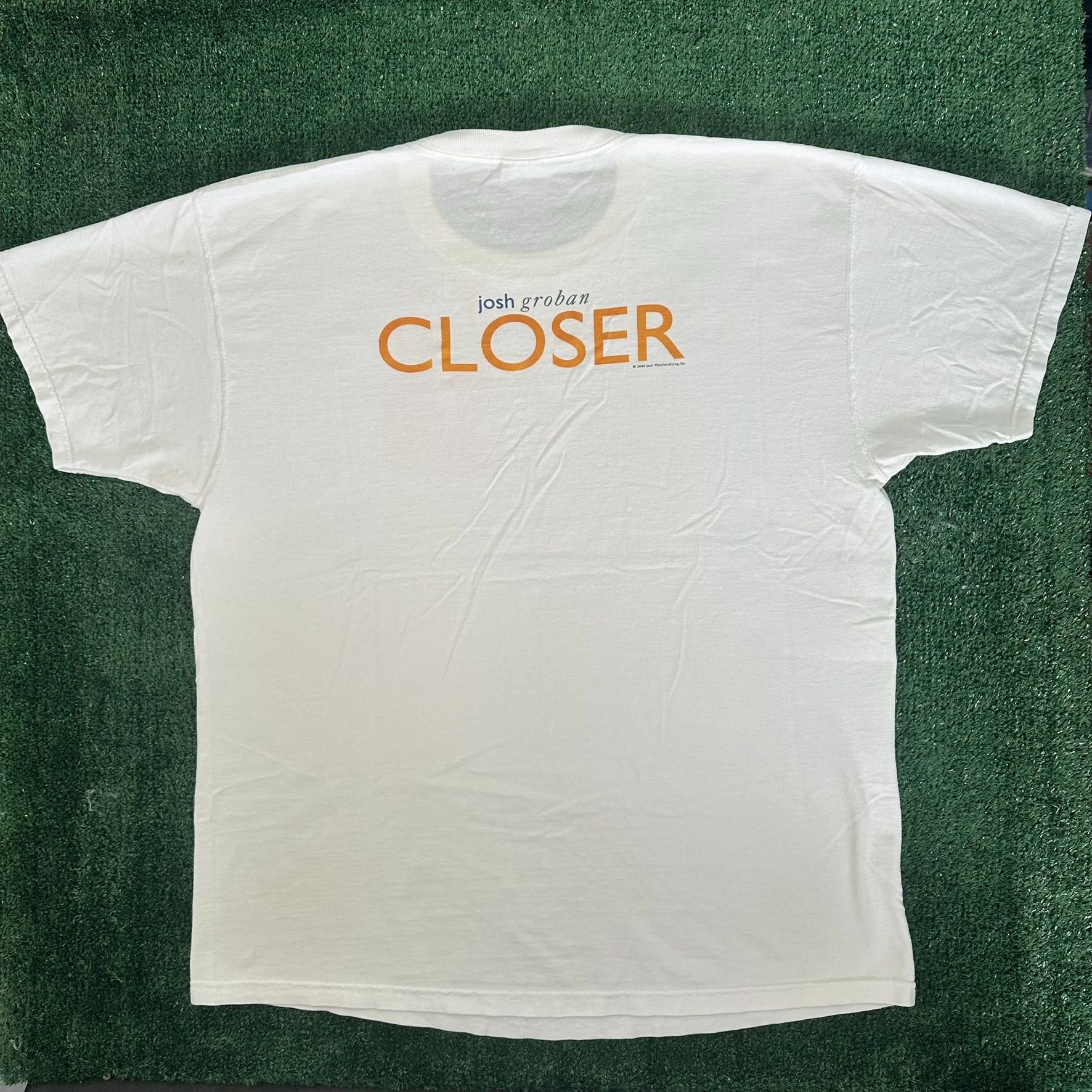 Fruit Of The Loom Vintage Y2K Josh Groban Closer T-Shirt Folk Pop Band Tee Size US XL / EU 56 / 4 - 4 Thumbnail