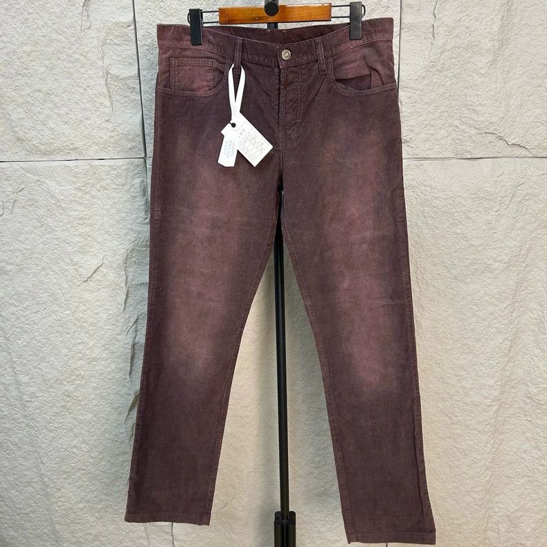 Gucci Gucci Crimson velvet casual trousers Size US 34 / EU 50 - 1 Thumbnail