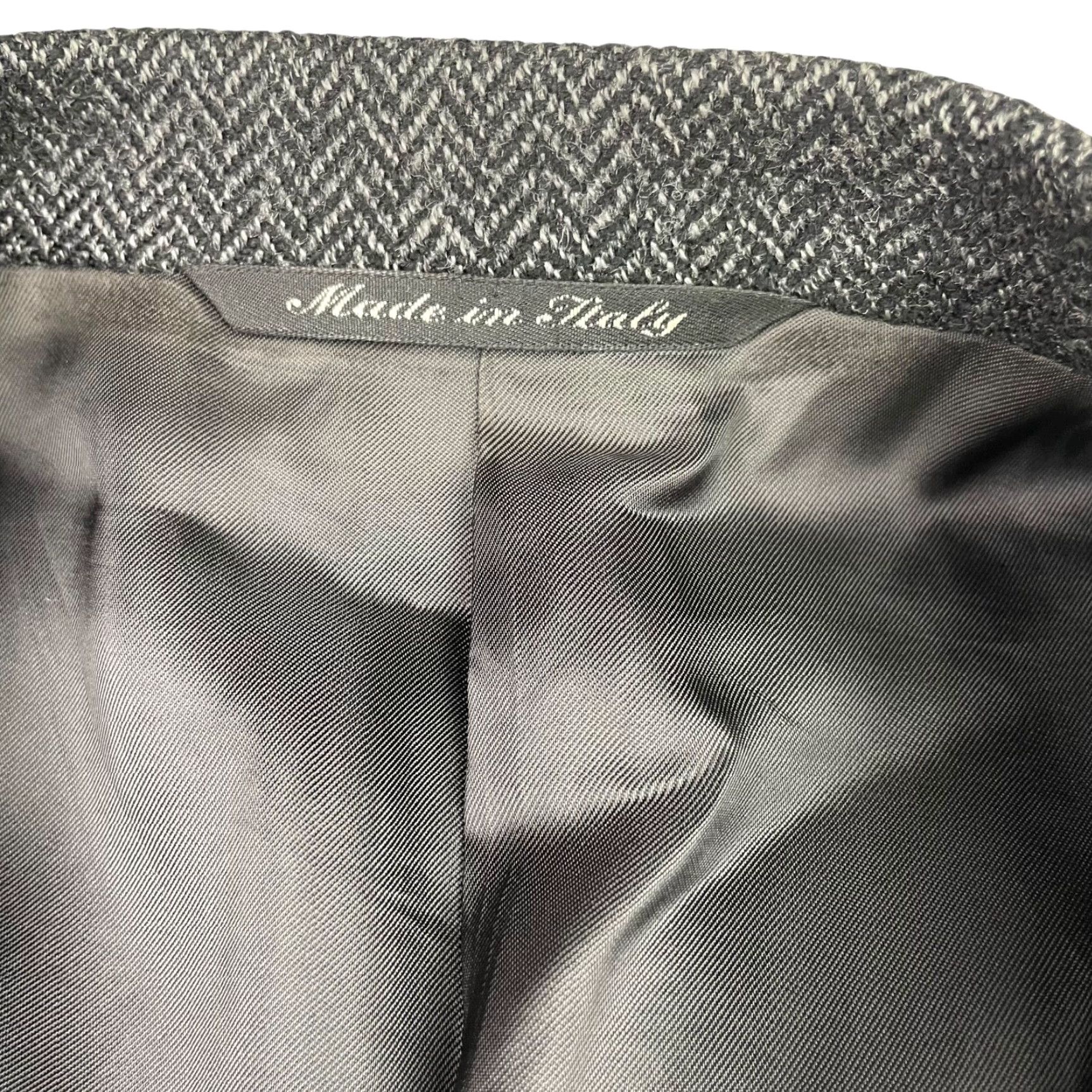 Canali VINTAGE Canali Proposta Men's Blazer 42R Gray Herringbone Wool Tweed 3-Button Notch Lapel Italy Mens Size 42R - 4 Thumbnail