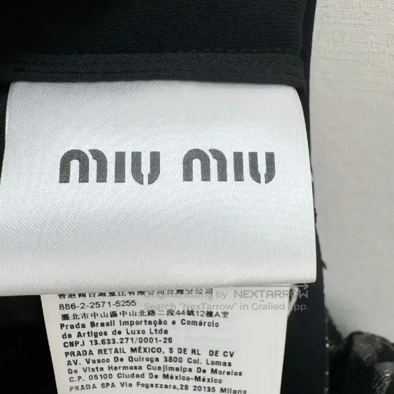 Miu Miu Miu Miu Black Winter Skirt for Women . Size 23" - 4 Thumbnail