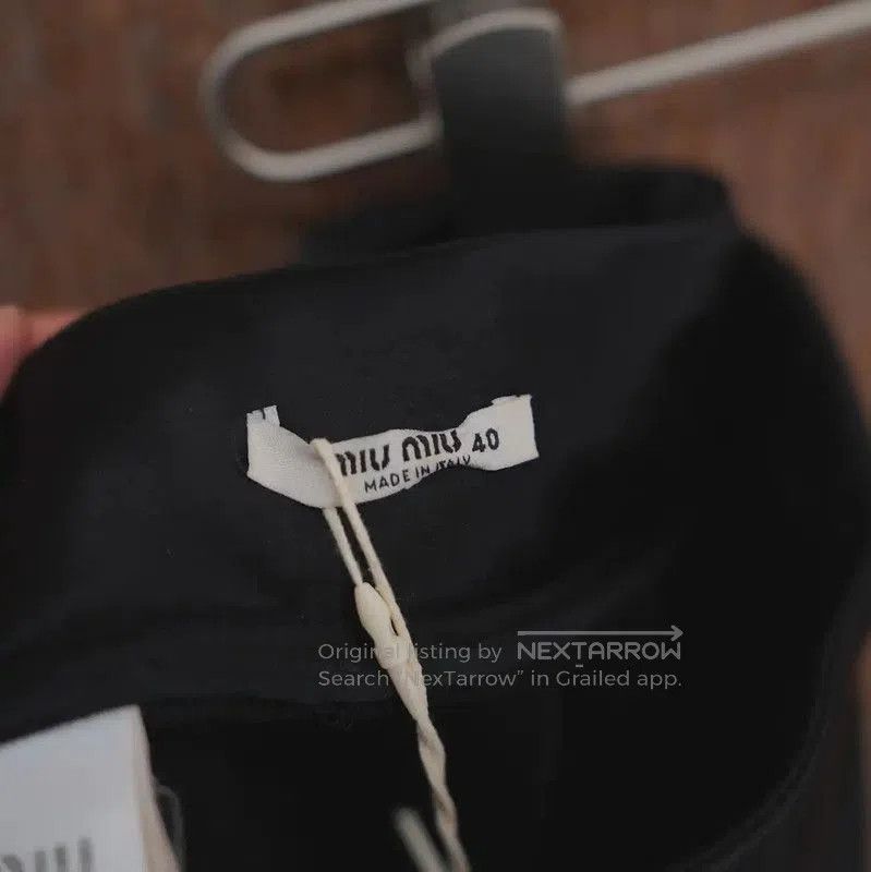 Miu Miu Miu Miu Black Logo Casual Pants for Women . Size 28" / US 6 / IT 42 - 4 Thumbnail