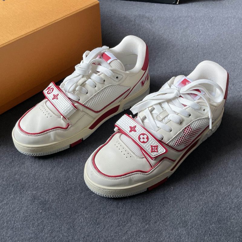 Louis Vuitton Louis Vuitton Retro White Red Trainer Sneakers 0079 Size US 8.5 / EU 41-42 - 1 Thumbnail
