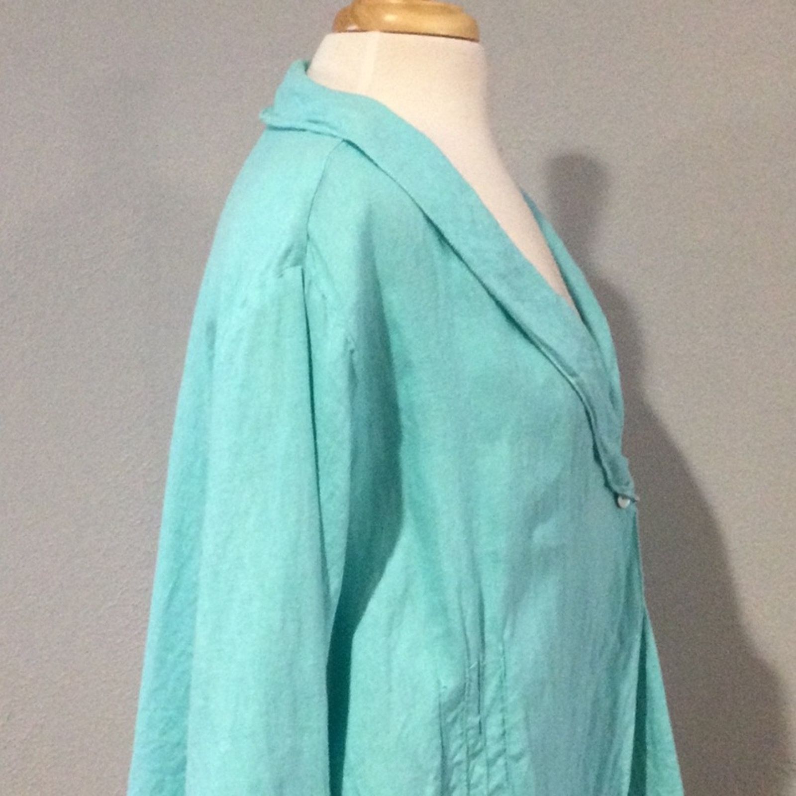 Other Match Point Turquoise Button/Tie Closure Blazer Jacket XL Size XL / US 12-14 / IT 48-50 - 8 Thumbnail