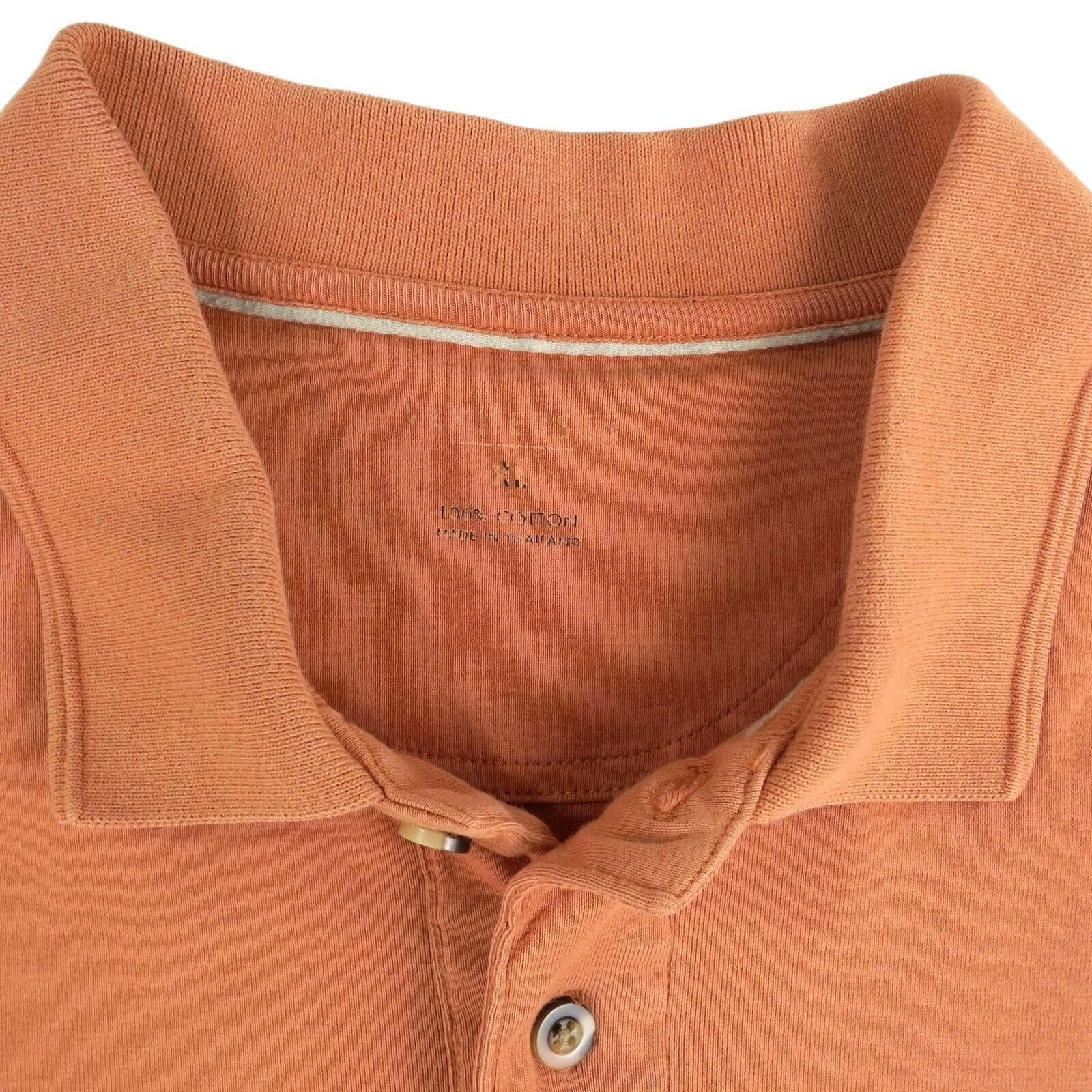 Van Heusen Van Heusen Men's Orange Cotton Polo Shirt Size XL Size US XL / EU 56 / 4 - 2 Thumbnail