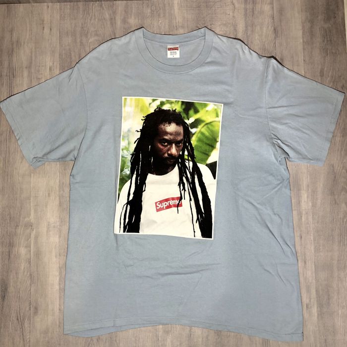 Supreme Supreme Buju Banton Tee Sky Blue | Grailed