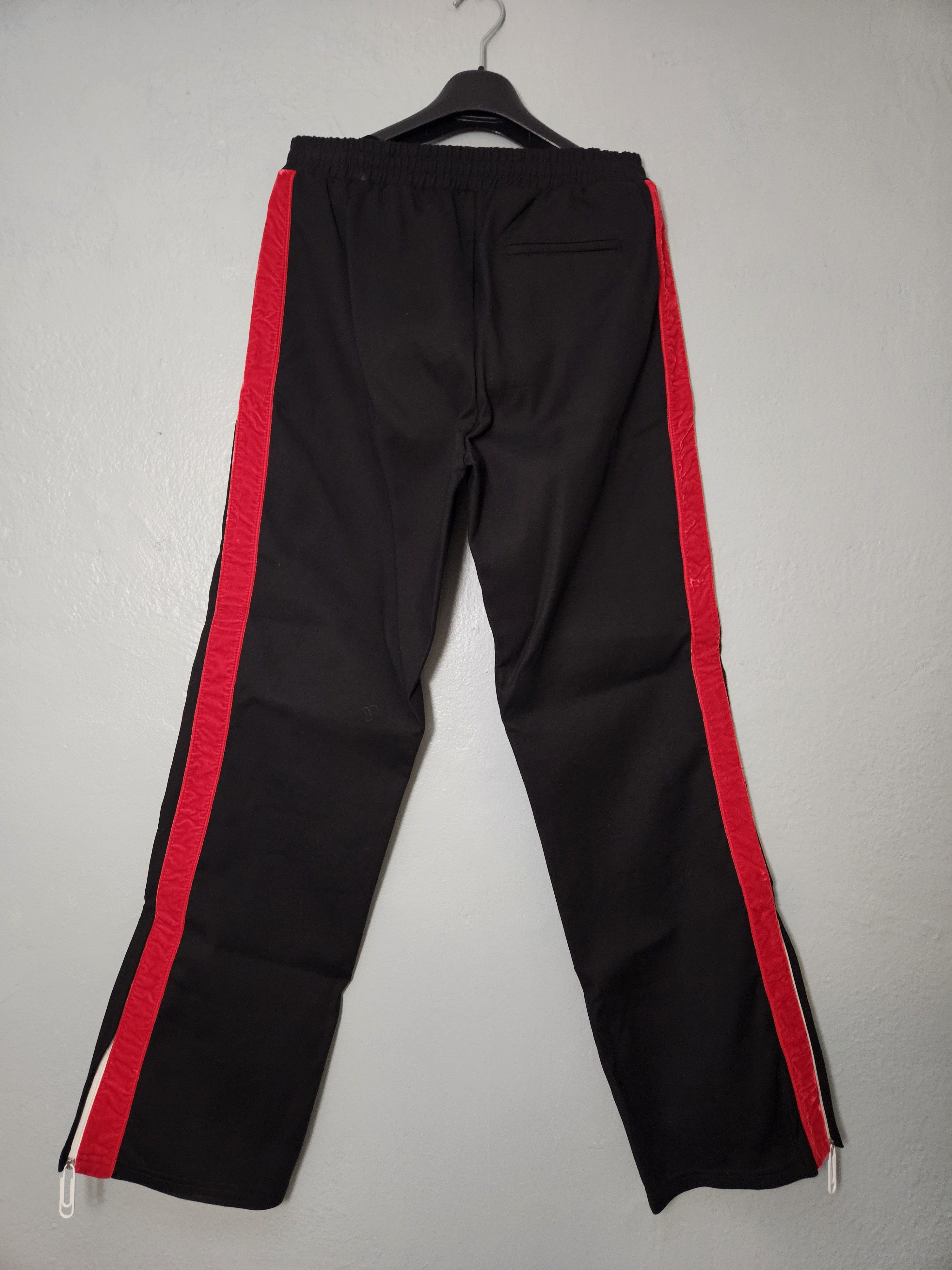 Off-White Theophilus London for Bebey Velour Stripe Black Sweatpants Size US 30 / EU 46 - 1 Thumbnail