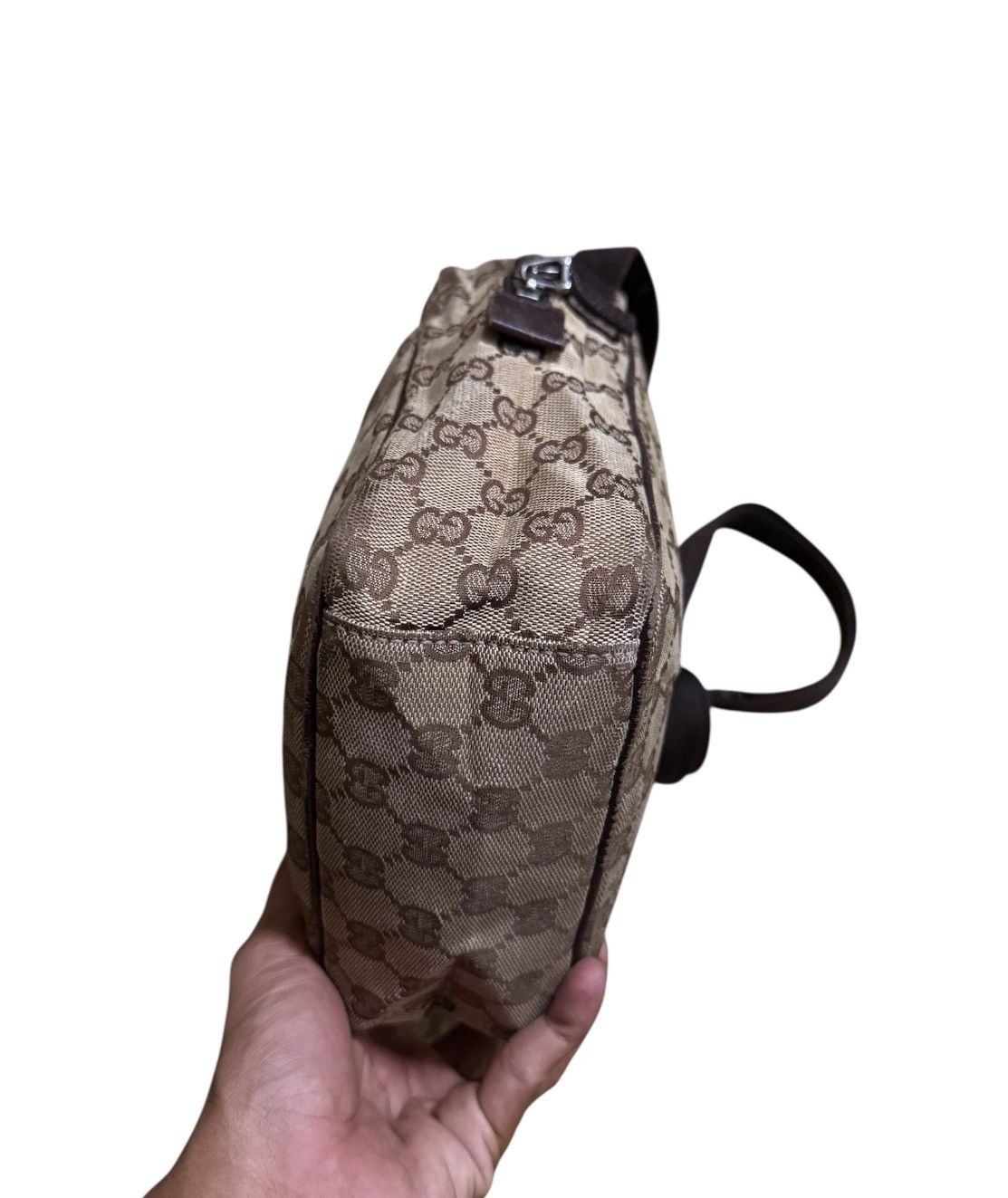 Gucci Gucci GG Crossbody Shoulder Canvas 03136 Leather Vintage Size ONE SIZE - 8 Thumbnail