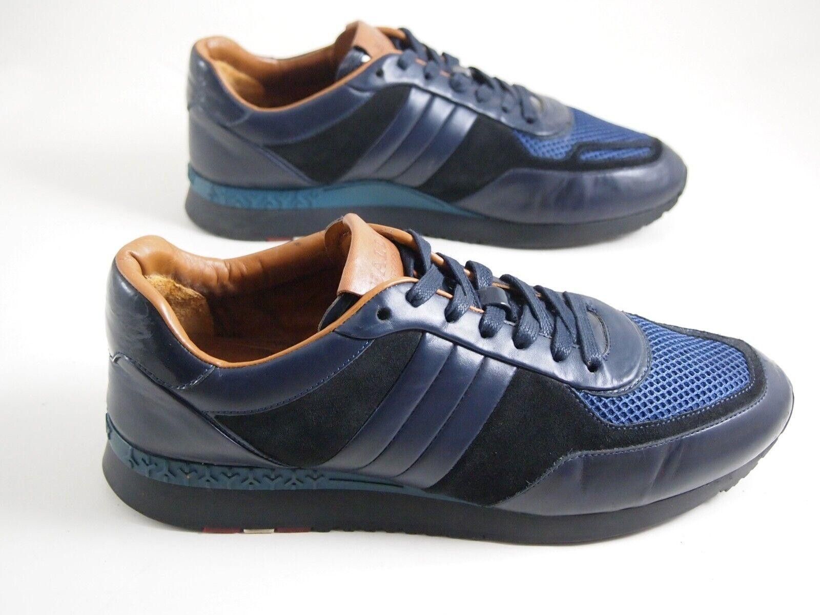 Bally Bally Sneakers Blue Leather Mesh Black Suede EU 41 US 8 Size US 8 / EU 41 - 5 Thumbnail