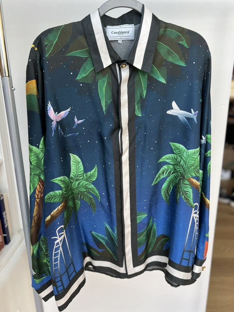 Casablanca Casablanca Tennis Club Silk Shirt Size US XL / EU 56 / 4 - 2 Thumbnail