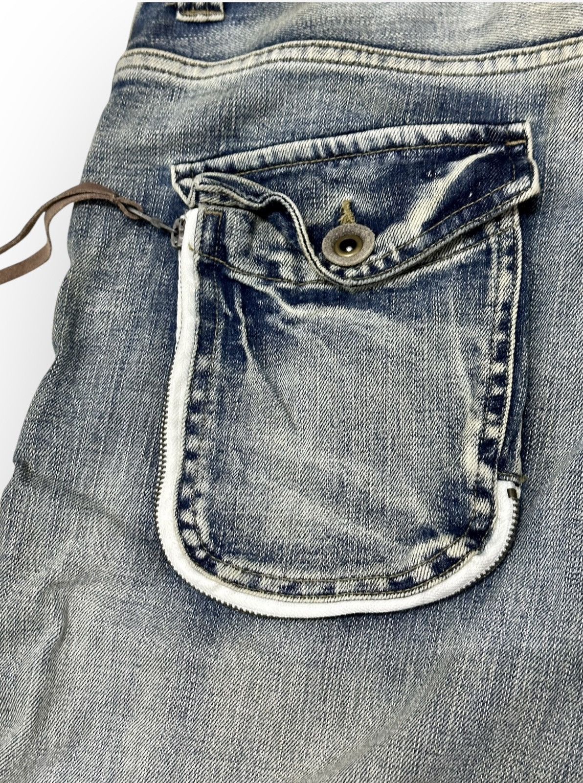 PPFM × Seditionaries PPFM Bondage Curve Banana Biker Denim Jeans Size US 34 / EU 50 - 12 Thumbnail