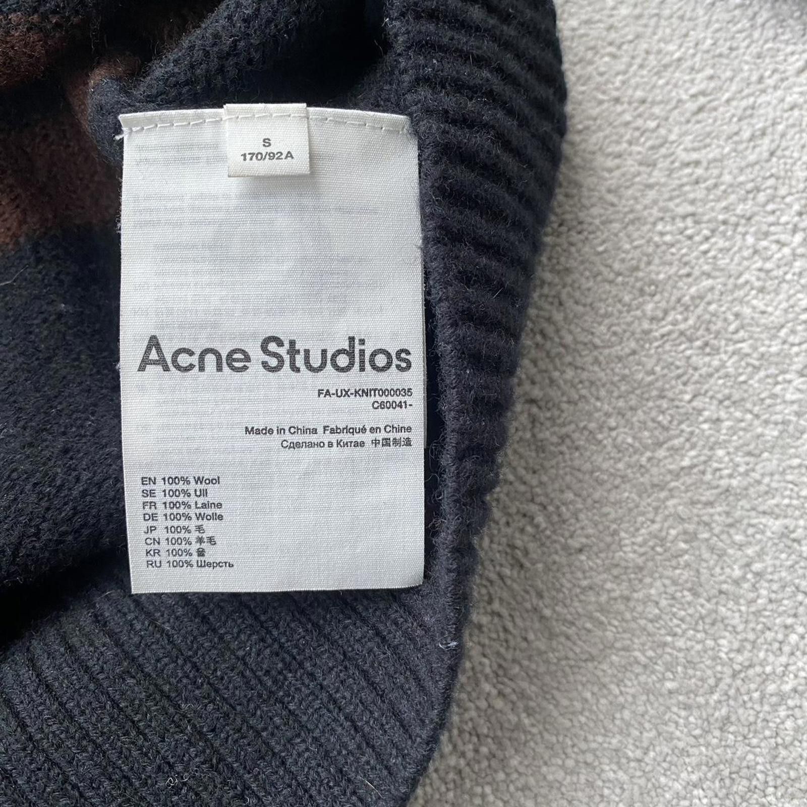 Acne Studios Acne Studios Face Wool Striped Knit Crewneck Jumper Sweater Size US S / EU 44-46 / 1 - 7 Thumbnail
