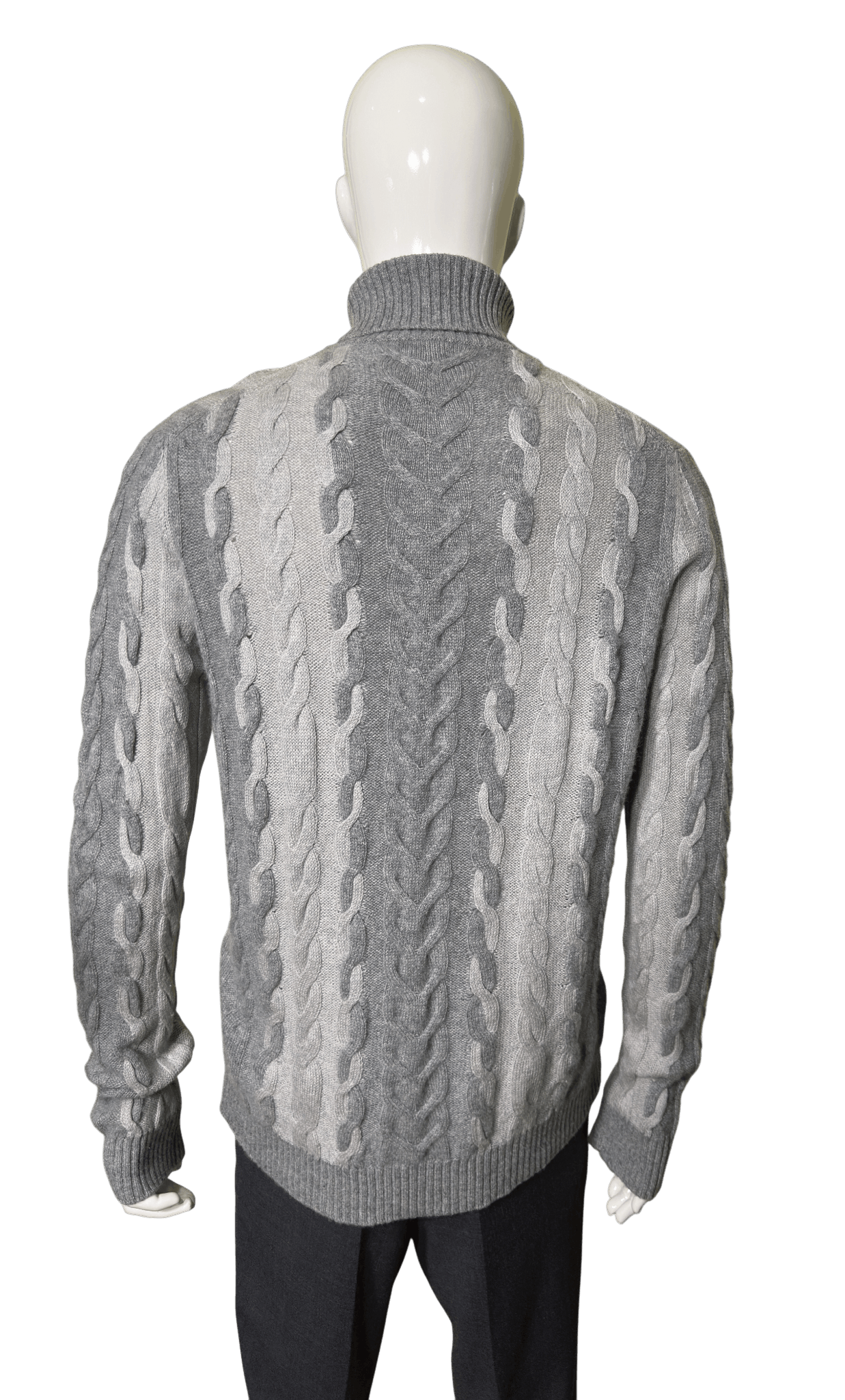 Corneliani Cashmere jumper grey Size US L / EU 52-54 / 3 - 3 Thumbnail