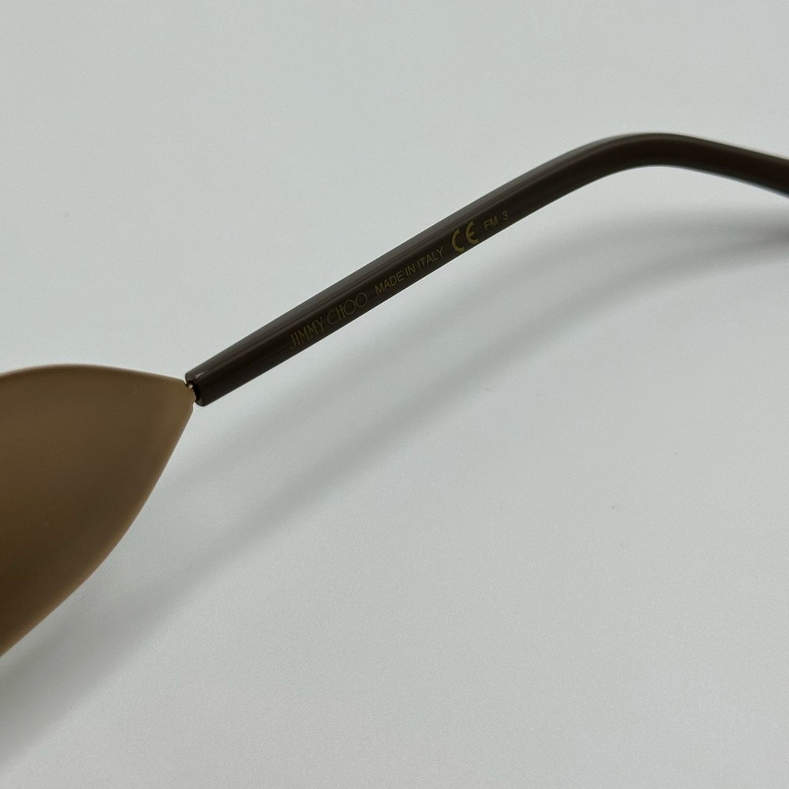 Jimmy Choo NEW JIMMY CHOO River/S 763 Gold Oversized Women Sunglasses Size ONE SIZE - 6 Thumbnail