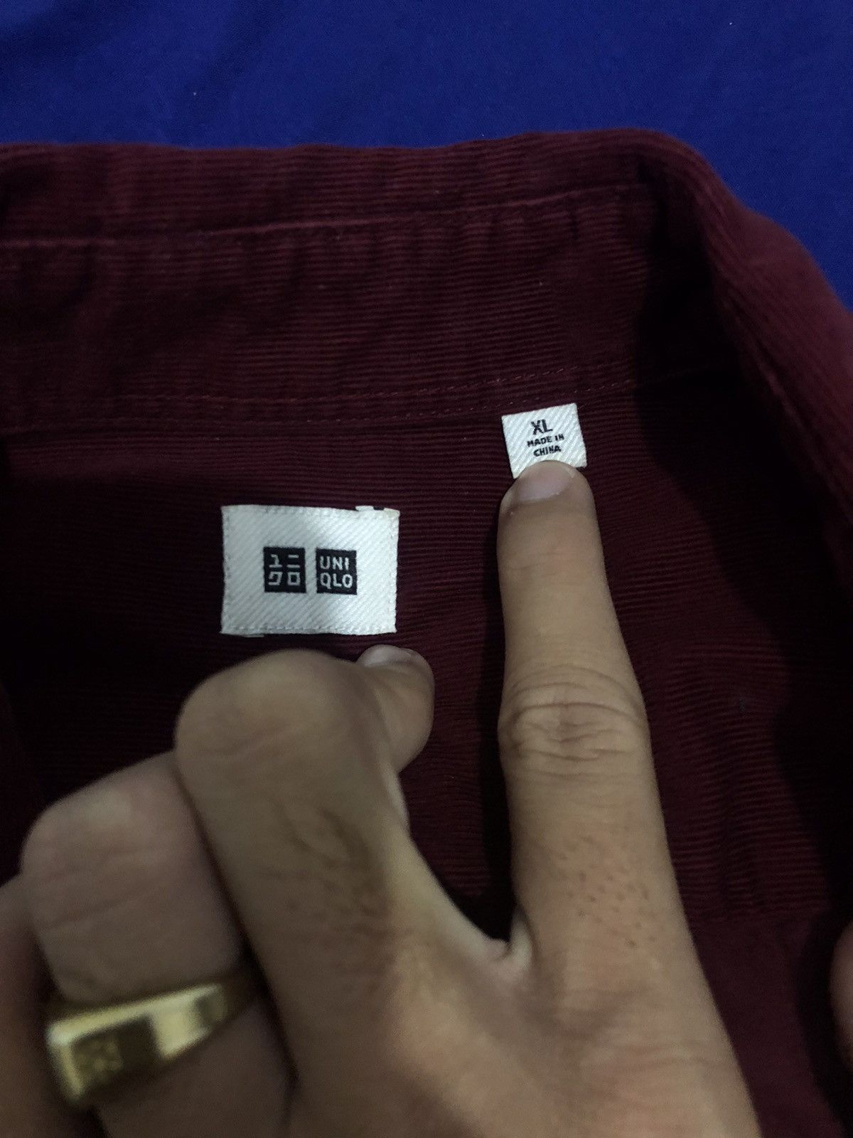 Uniqlo × Vintage Vintage Uniqlo Corduroy Shirt Size US XL / EU 56 / 4 - 4 Thumbnail