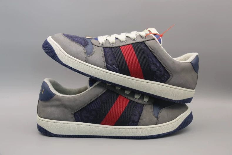 Gucci gucci screener dirty shoes gray size 8.5-2507 Size US 8.5 / EU 41-42 - 3 Thumbnail
