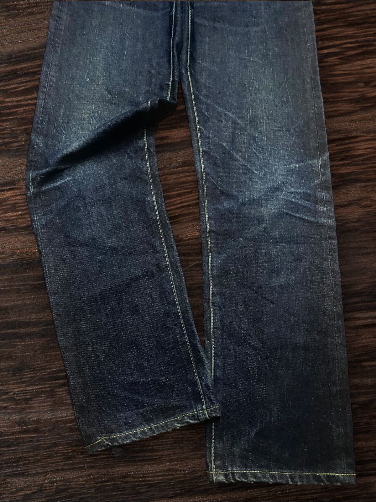 Burgus Plus Vintage Japanese Brand Burgus Blue Straight Fit Jeans Size US 30 / EU 46 - 5 Thumbnail