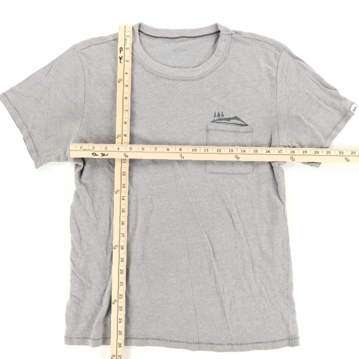 Vintage Woosah Outfitters Pocket Solid T-Shirt Gray Men's M Size US M / EU 48-50 / 2 - 3 Thumbnail