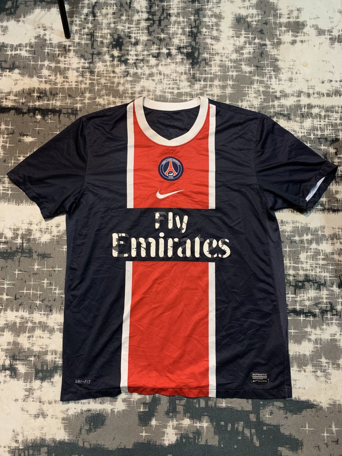 Nike PSG PARIS SAINT-GERMAIN 2011 2012 HOME JERSEY Size US L / EU 52-54 / 3 - 1 Thumbnail