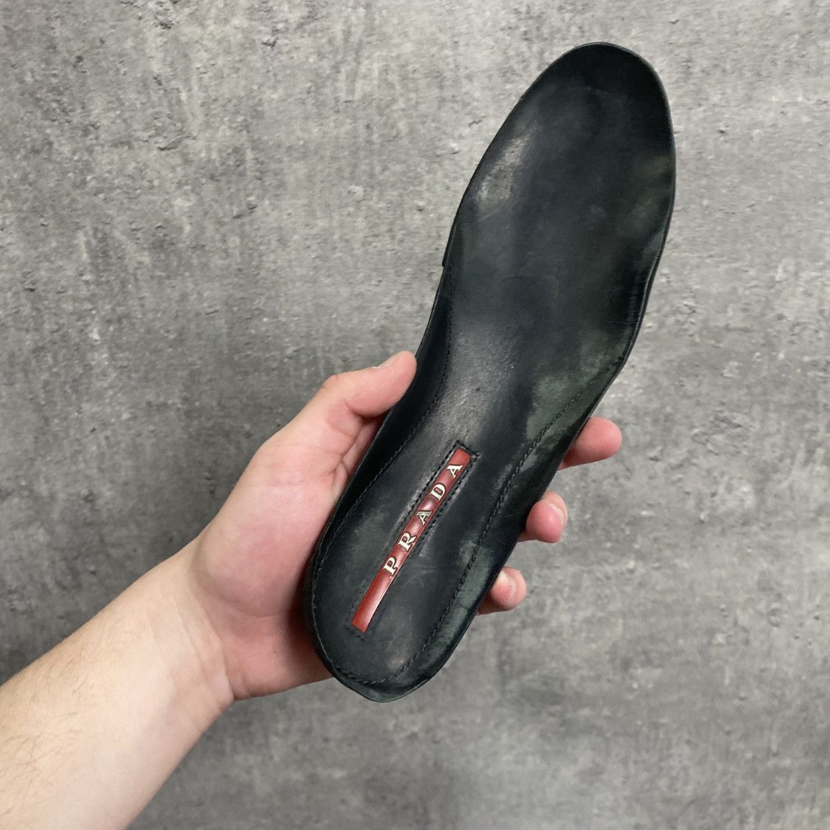 Prada 2000s Prada Black Leather Sneakers Size US 6.5 / EU 39-40 - 12 Thumbnail