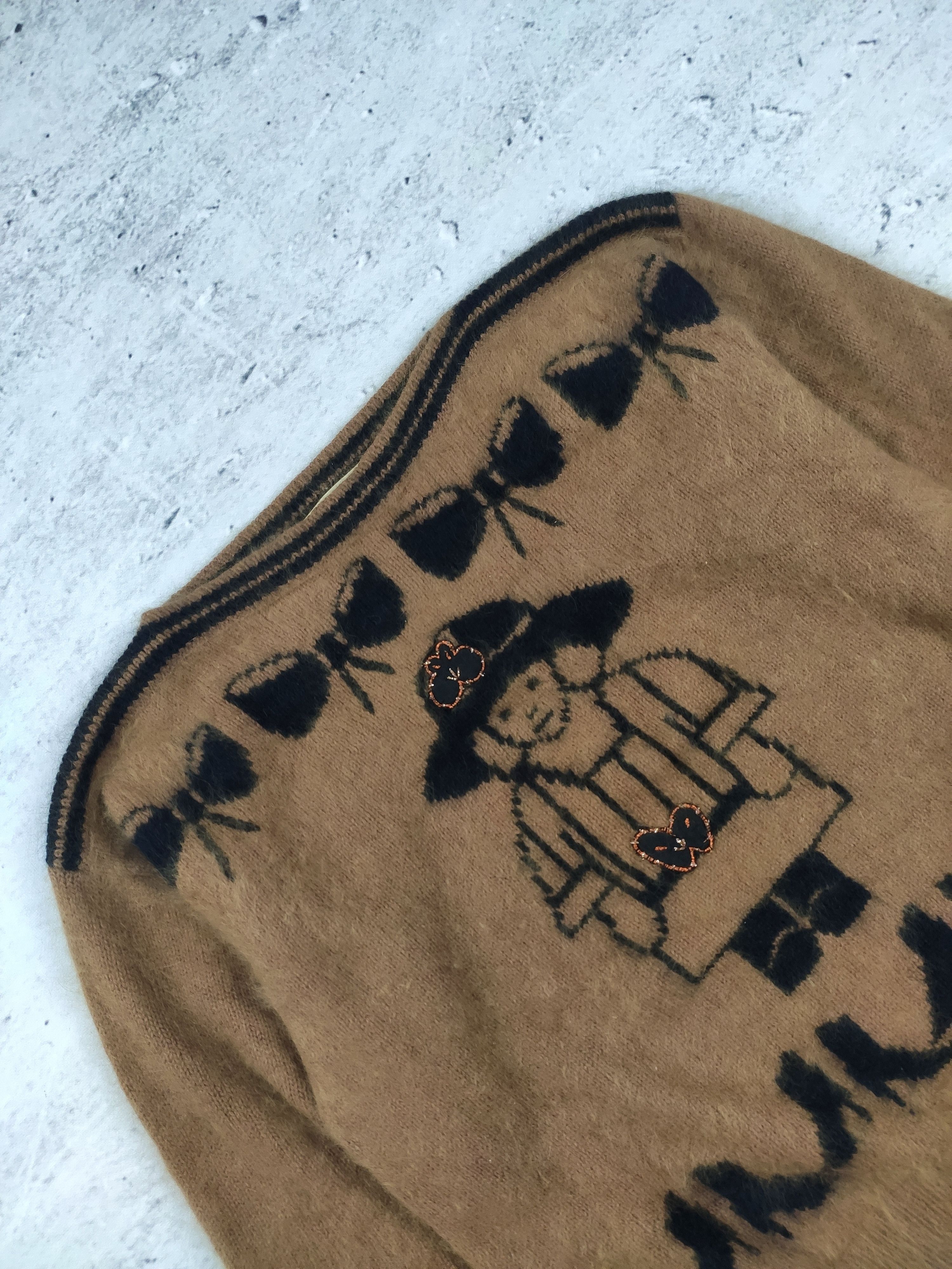 Vintage Malina Wong women angora sweater Size M / US 6-8 / IT 42-44 - 2 Thumbnail