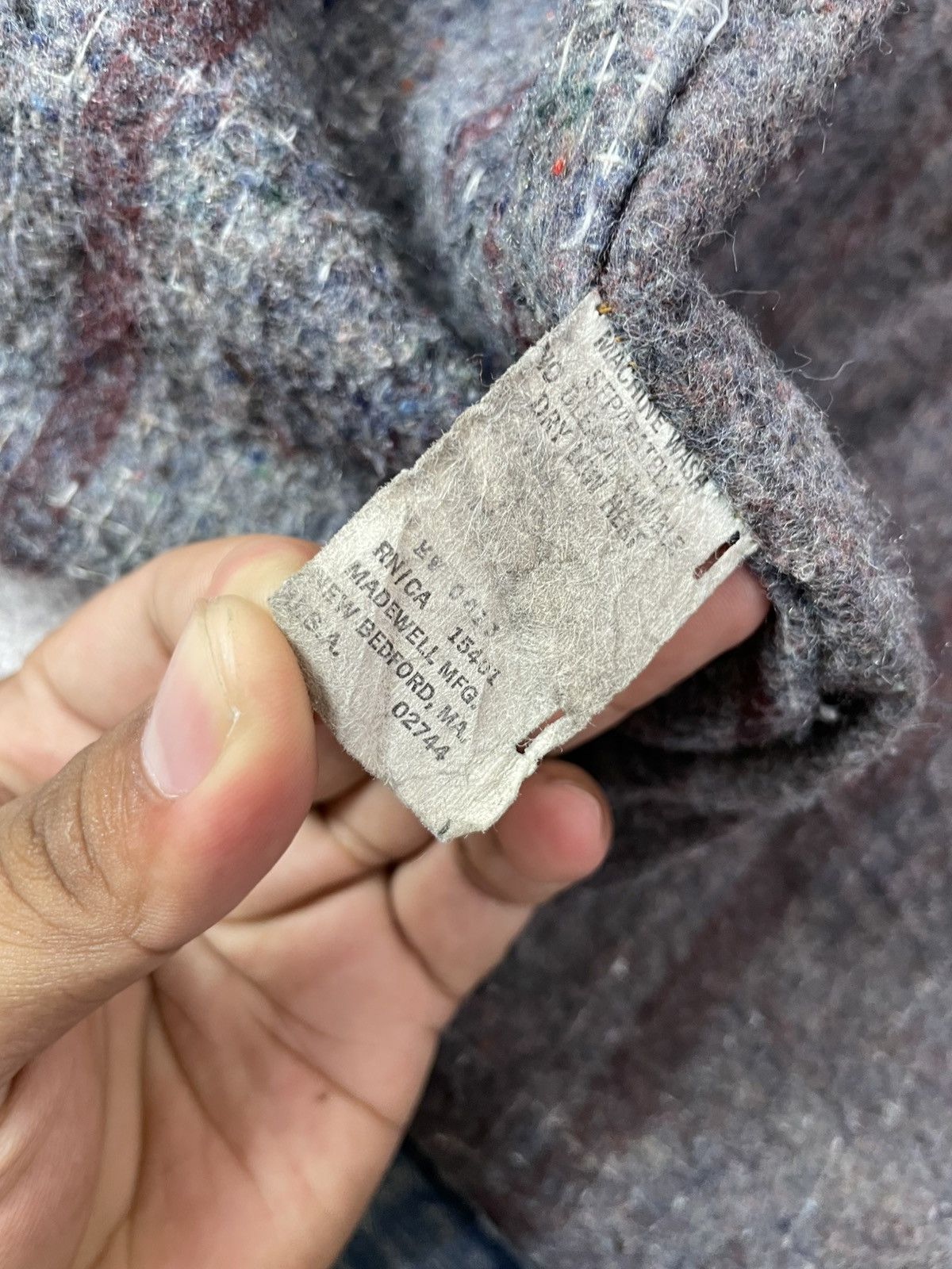 Vintage Vintage 60s Madewell Blanket Lined Denim Thrashed Chore Coat Size US L / EU 52-54 / 3 - 11 Thumbnail