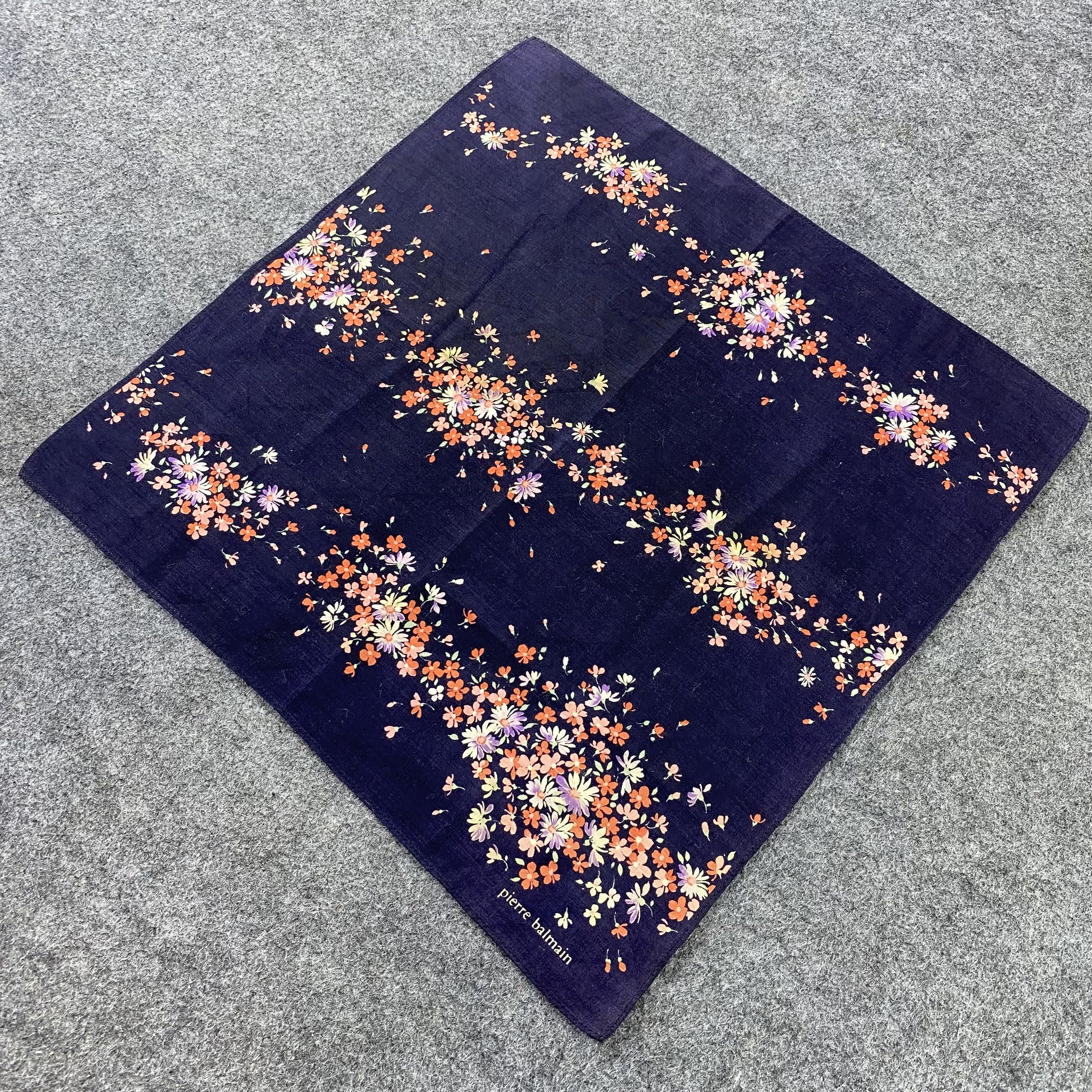 Pierre Balmain Pierre Balmain Handkerchief / Bandana / Neckerchief-B558 Size ONE SIZE - 4 Thumbnail