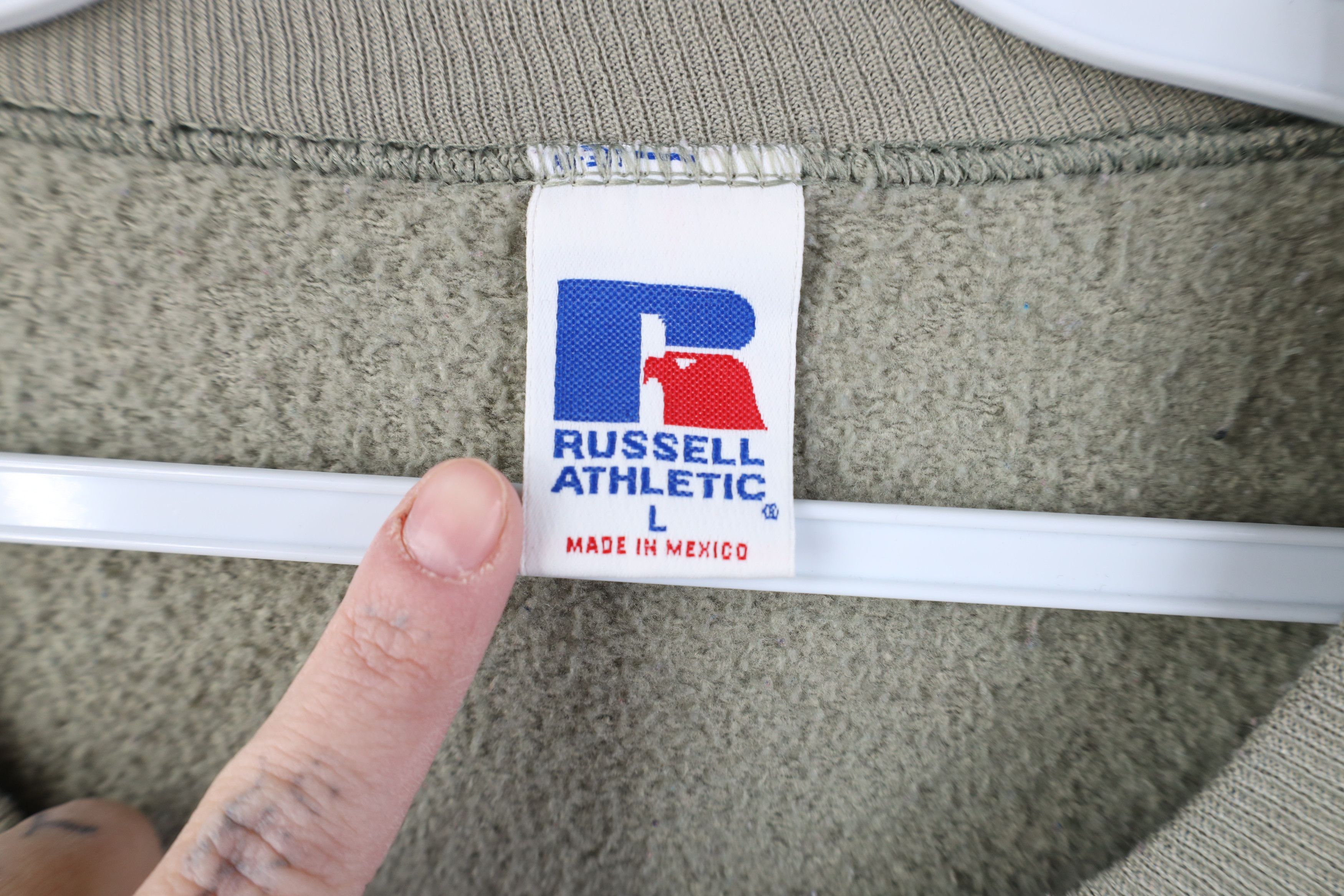 Russell Athletic Vintage 90s Russell Athletic Crewneck Sweatshirt Light Green Size US L / EU 52-54 / 3 - 5 Thumbnail
