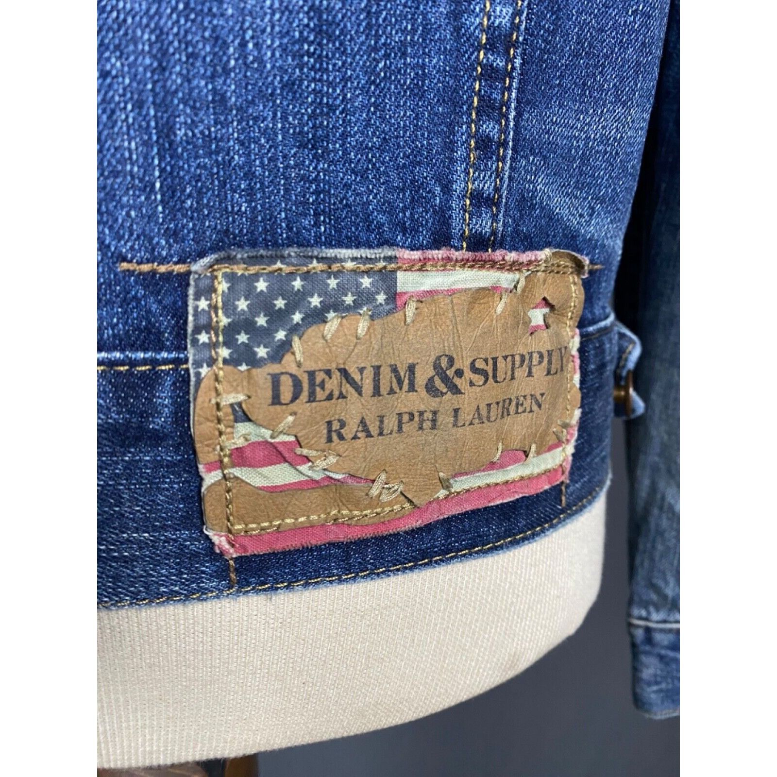 Denim & Supply Ralph Lauren Ralph Lauren Denim&Supply Men's Blue Denim Jeans Biker Jacke Size US M / EU 48-50 / 2 - 10 Thumbnail
