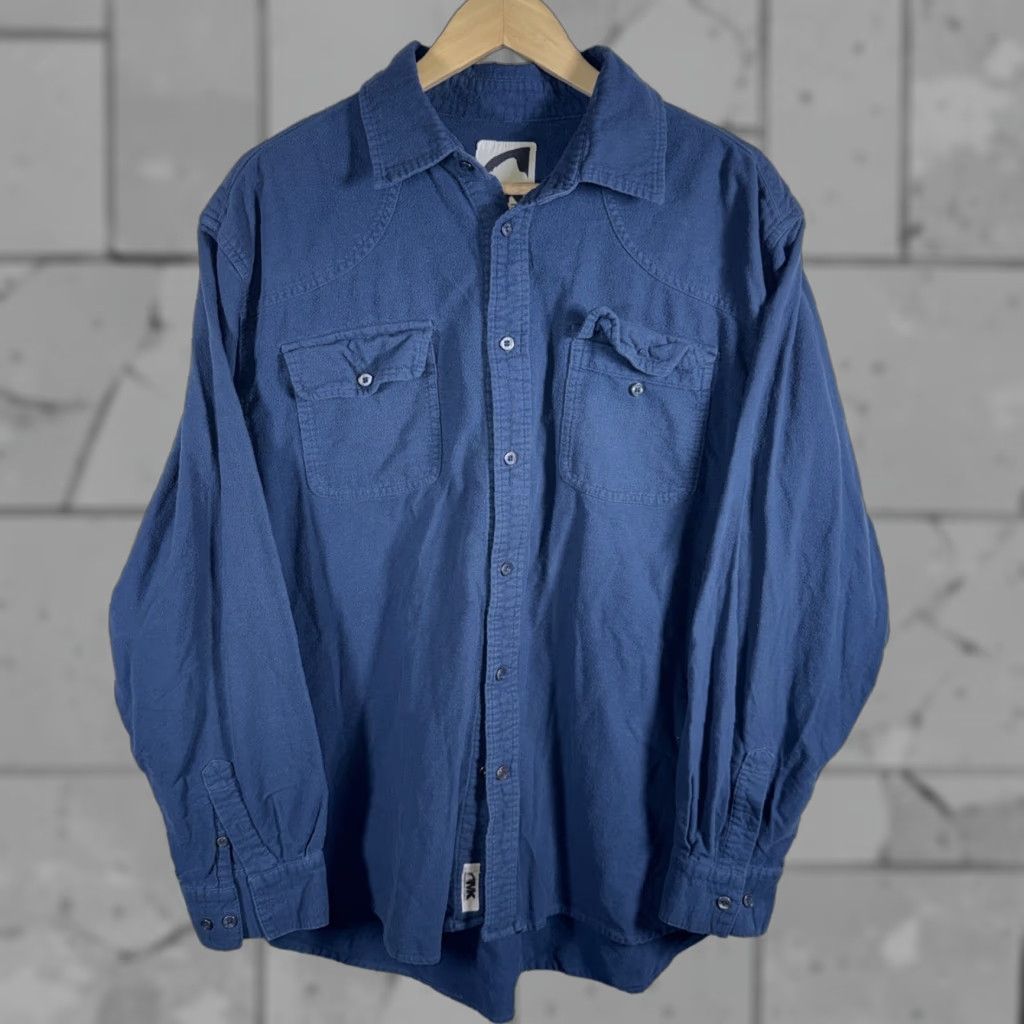 Mountain Khakis Mountain Khakis Chamois Blue Button Up Shirt Mens Size L Size US L / EU 52-54 / 3 - 1 Thumbnail