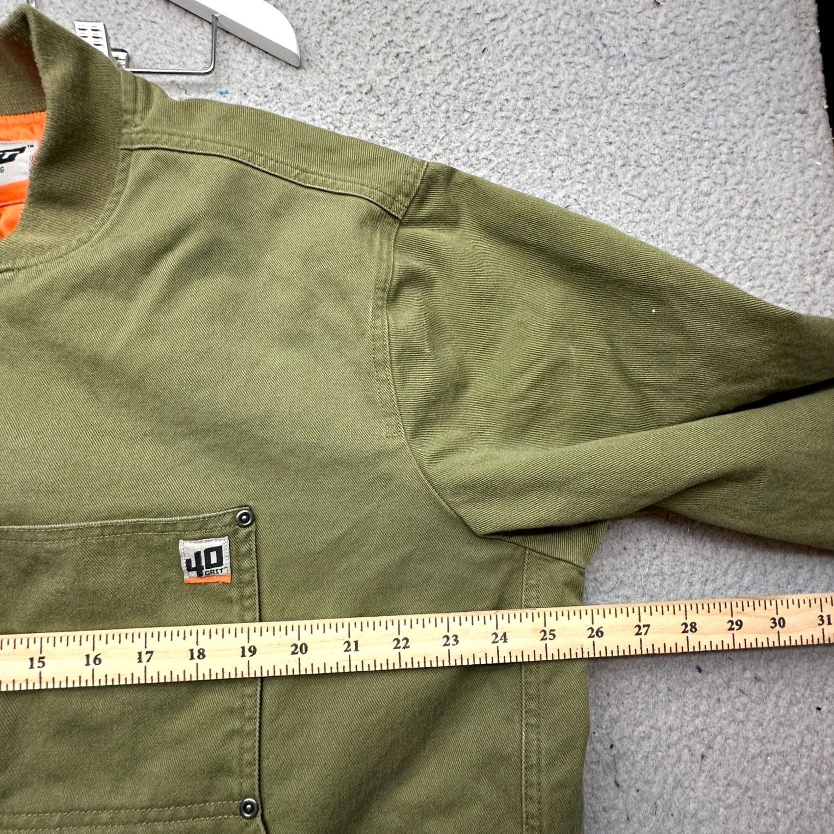 Vintage Duluth 40 Grit Insulated Bomber Jacket Mens XL Green Quilted Lined Twill Jacket Size US XL / EU 56 / 4 - 6 Thumbnail