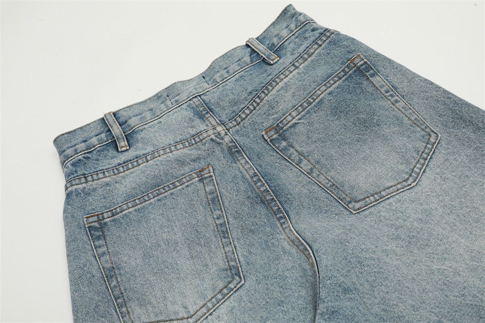 Japanese Brand American retro loose casual washed scimitar jeans y2k Size US 32 / EU 48 - 5 Thumbnail