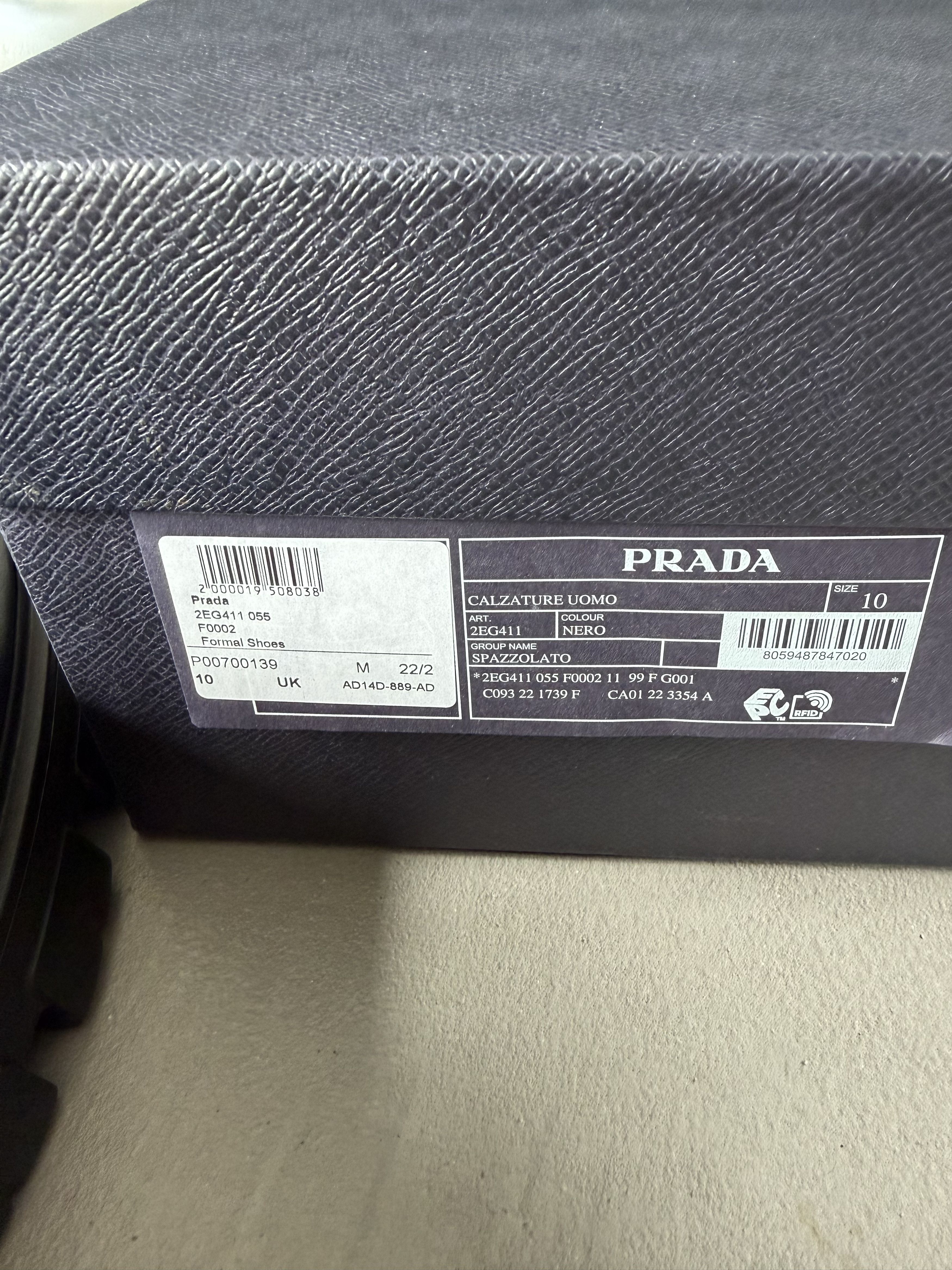 Prada PRADA Paneled Leather Monolith Derby Shoes, Square Toe Size US 11 / EU 44 - 12 Thumbnail