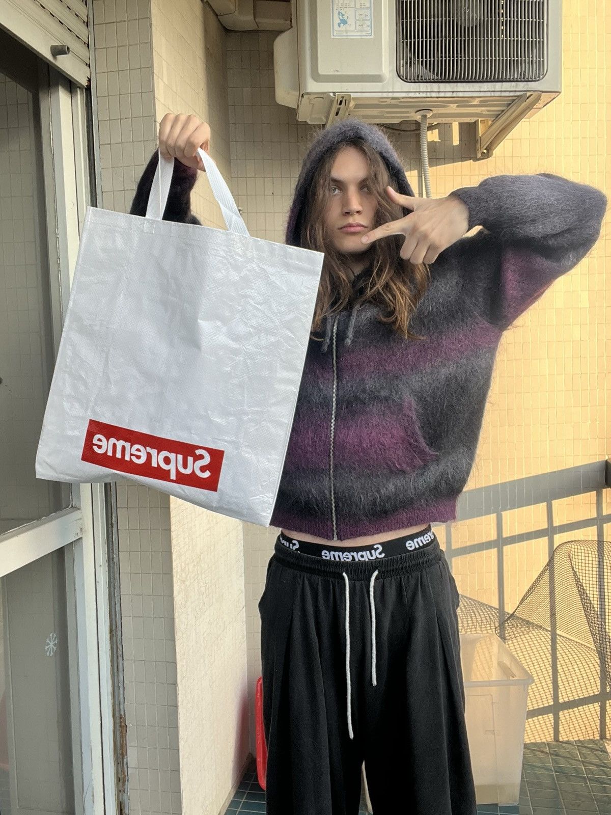 Hysteric Glamour × Supreme Supreme®/Hysteric Glamour Mohair Zip Up Hooded Sweater Size US M / EU 48-50 / 2 - 16 Thumbnail