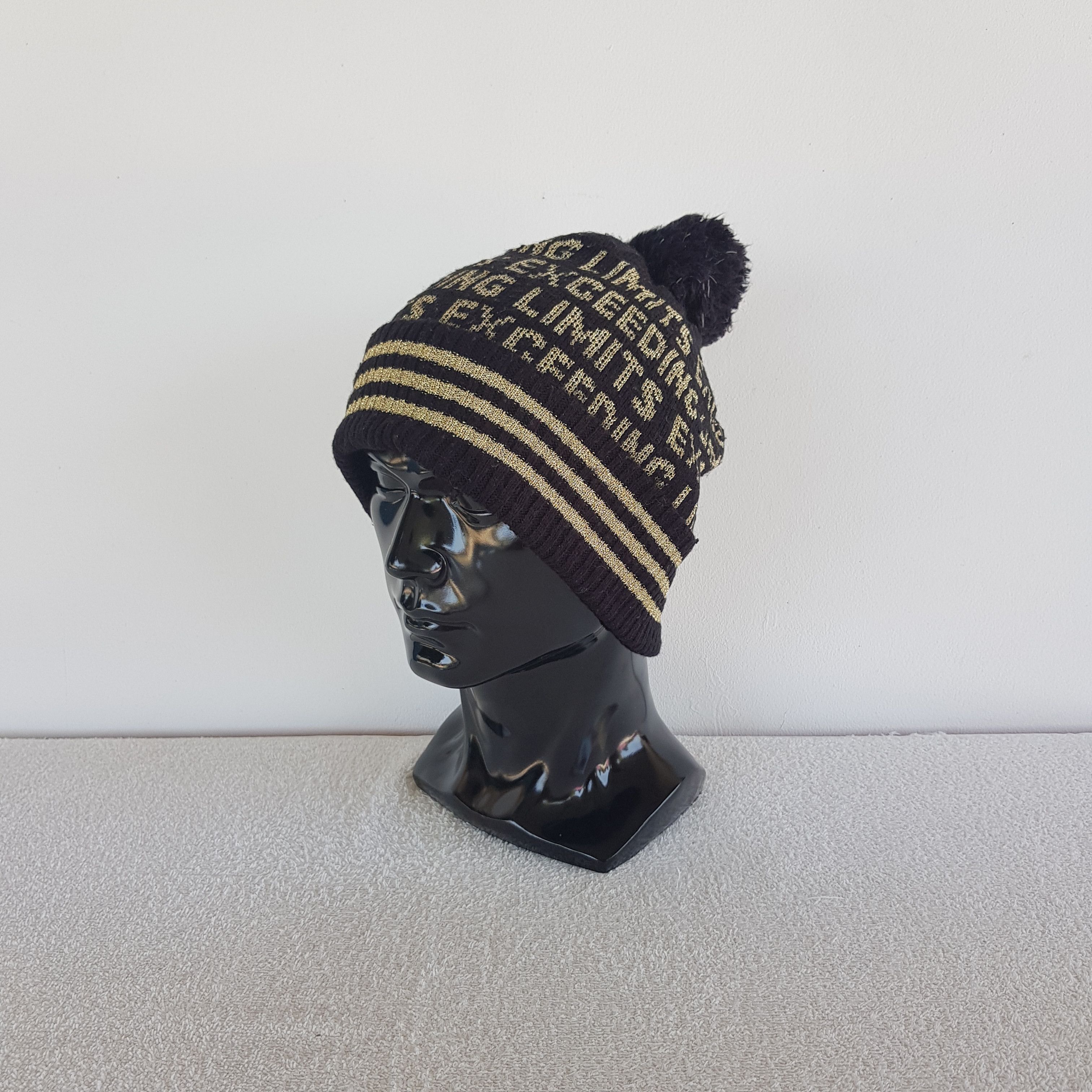 Adidas Vintage Adidas Beanie Limits Exceeding Pom Pom Snow Caps Hat Size ONE SIZE - 1 Thumbnail