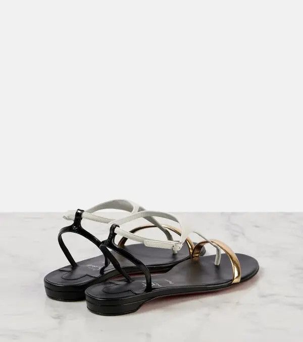 Christian Louboutin o1w1db10725 Sandals in Black Size US 10.5 / IT 40.5 - 2 Thumbnail