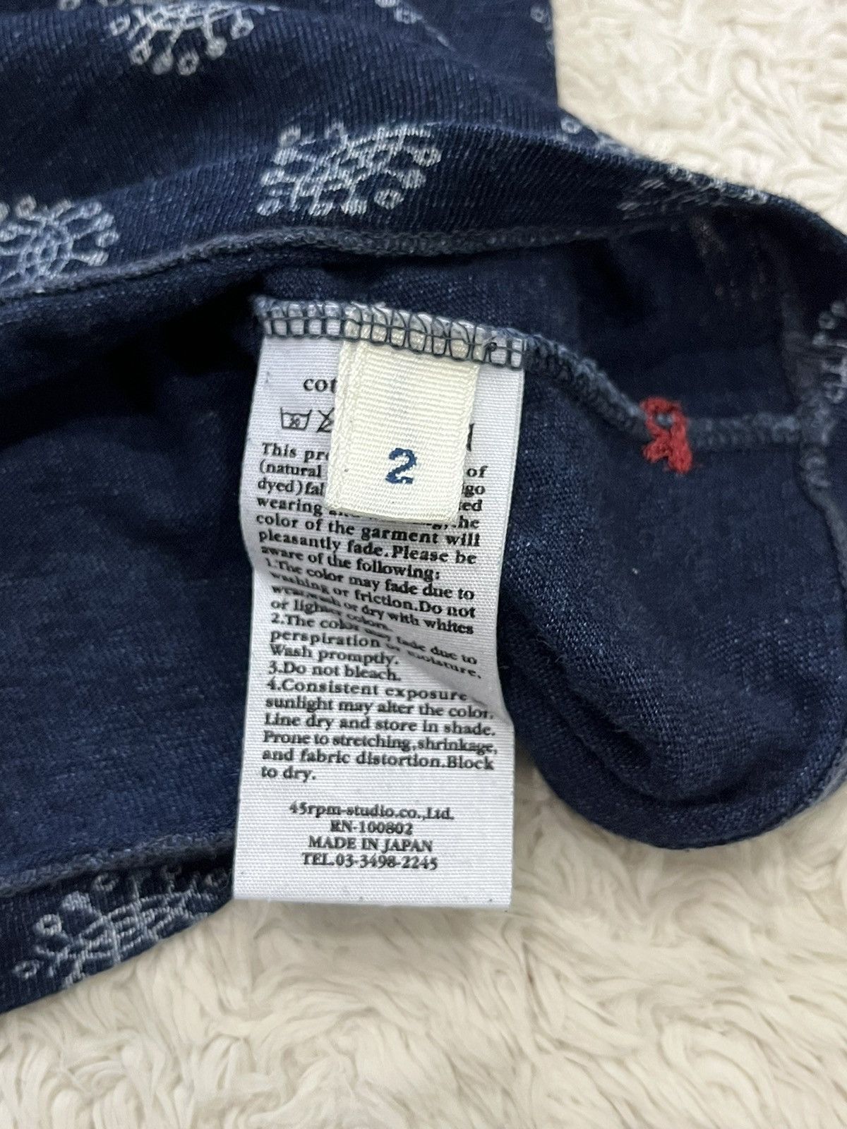 45rpm 45rpm indigo blue dyed tank top Size S / US 4 / IT 40 - 6 Thumbnail
