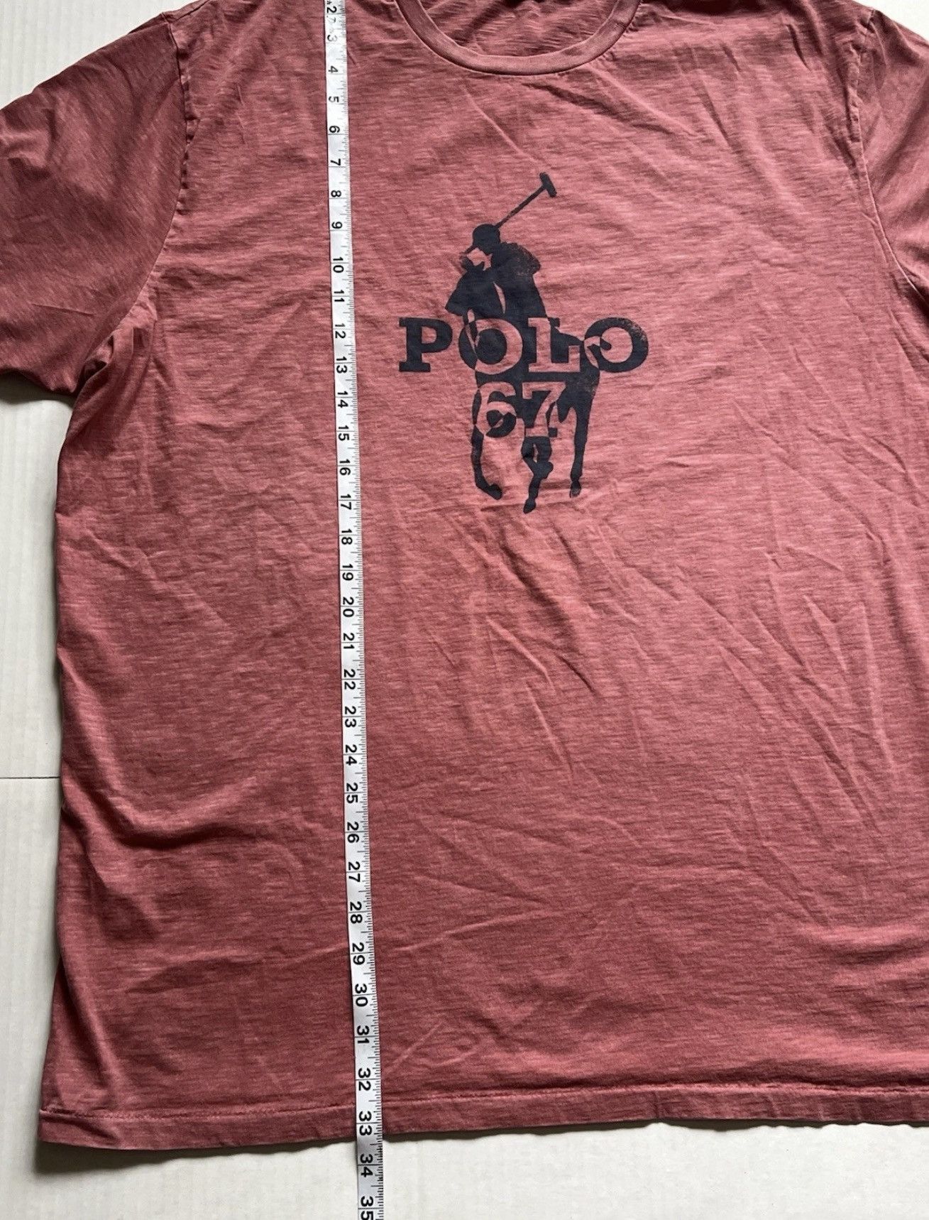 Polo Ralph Lauren Polo Ralph Lauren BIG PONY Logo Slub Jersey T-Shirt Size US XXL / EU 58 / 5 - 6 Thumbnail