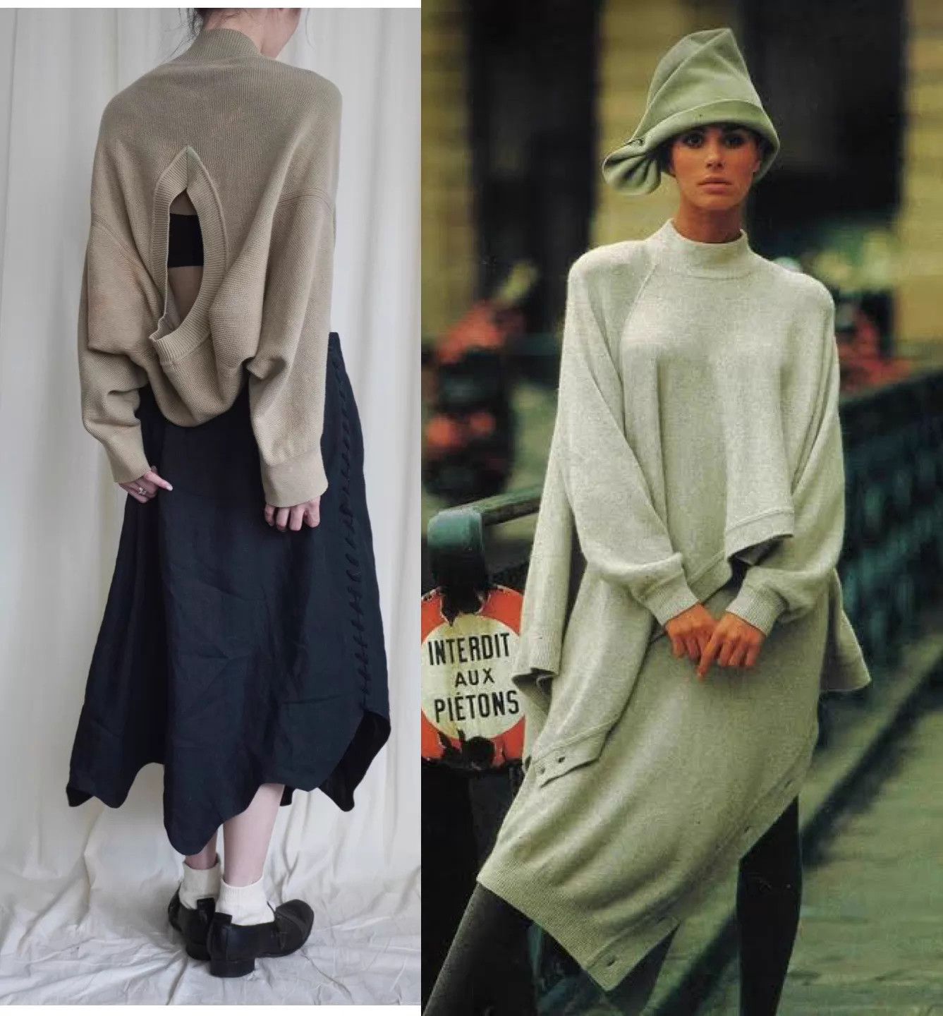 Issey Miyake Issey Miyake 1991 Vintage Multi-Way Camel Knit Top Size ONE SIZE - 1 Thumbnail