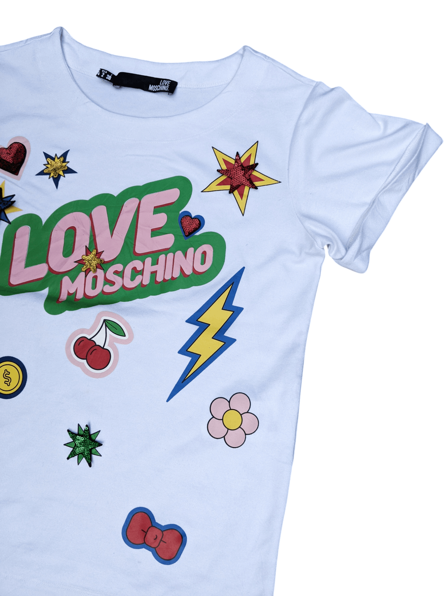 Moschino Moschino Love T shirt Size XS / US 0-2 / IT 36-38 - 3 Thumbnail