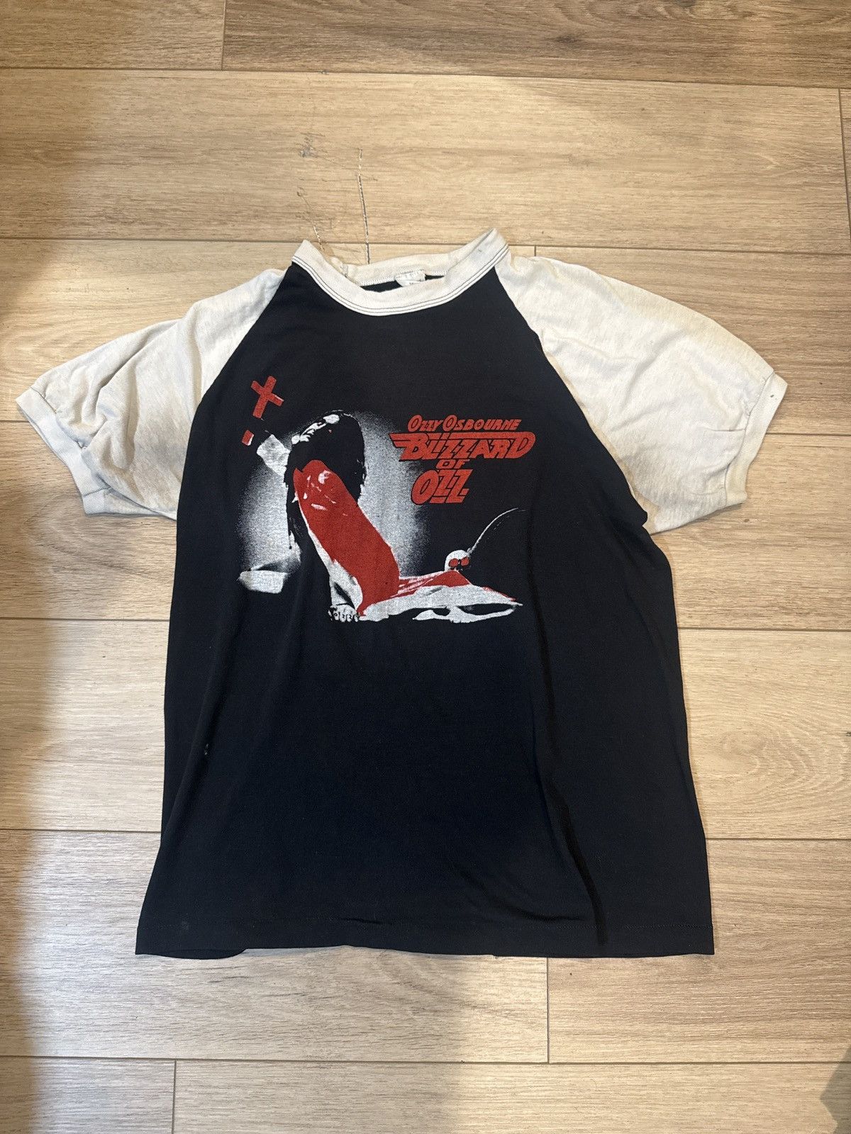 Vintage Ozzy Ozbourne 1981 World Tour Tee Size US M / EU 48-50 / 2 - 1 Thumbnail