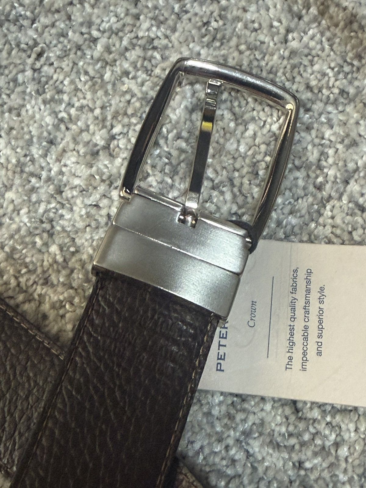 Peter Millar NWT Peter Millar sz 40 Reversible Black/Brown Leather Belt Size 40 - 4 Thumbnail