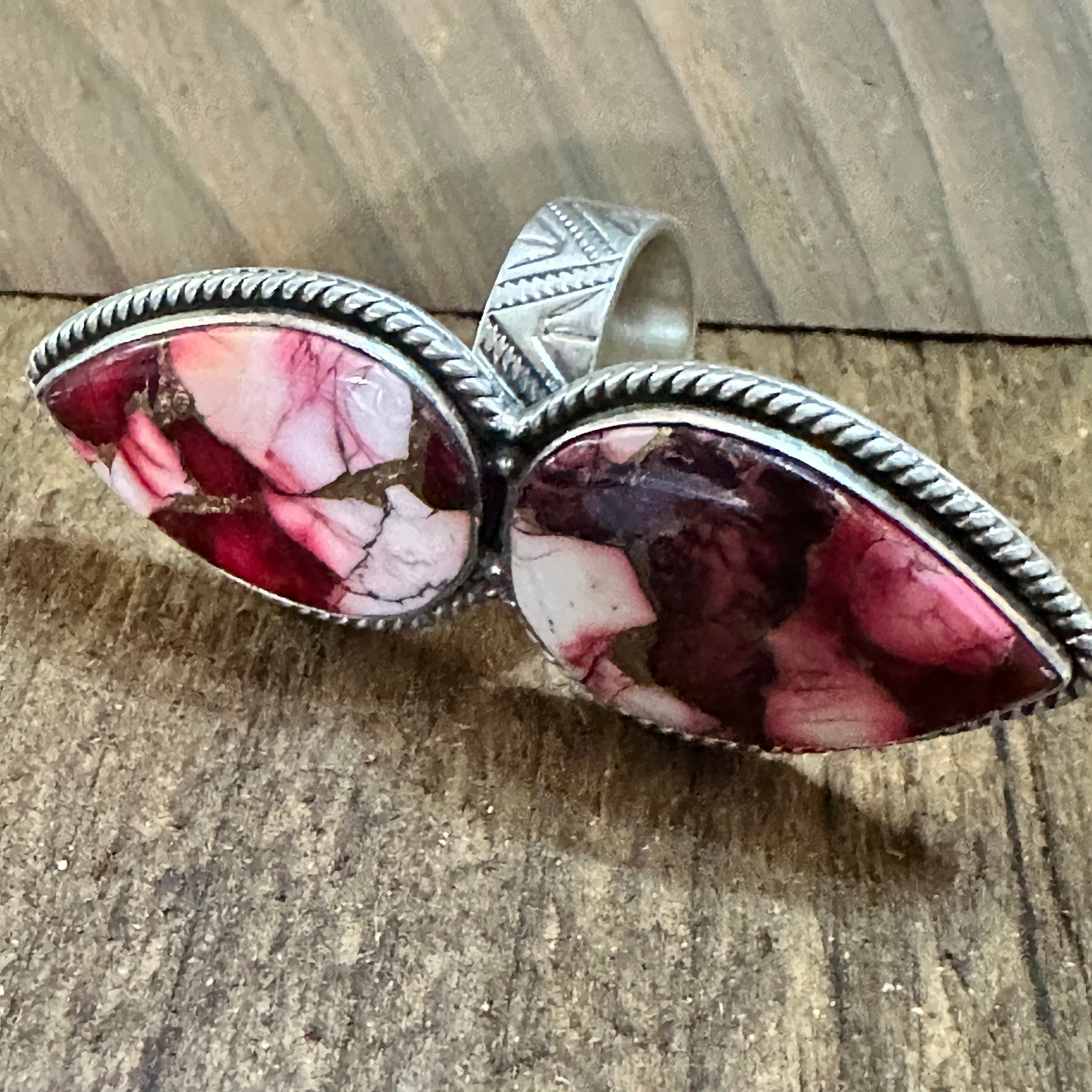 Other Handmade Sterling Silver Dahlia Rose Adjustable Ring by Nizh Size ONE SIZE - 3 Thumbnail