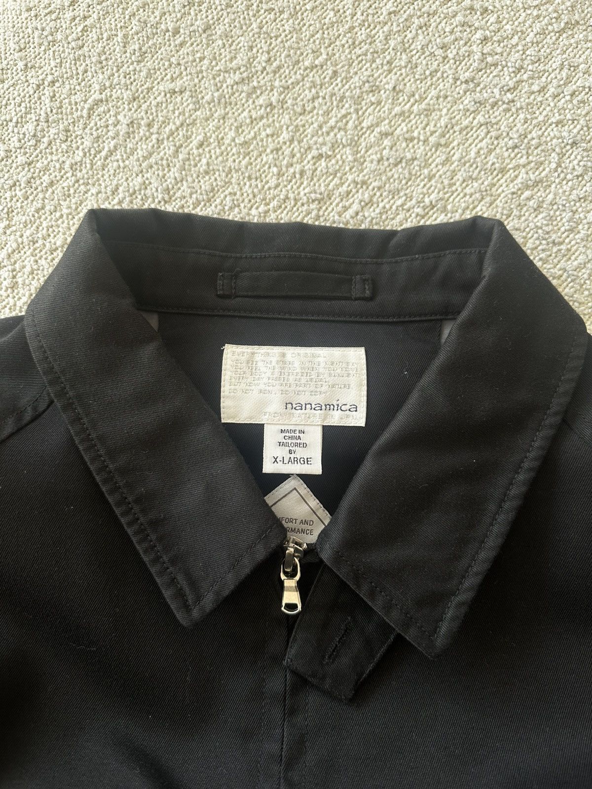 Nanamica Nanamica GORE-TEX INFINIUM Chino Crew Jacket - Black XL Size US XL / EU 56 / 4 - 12 Thumbnail