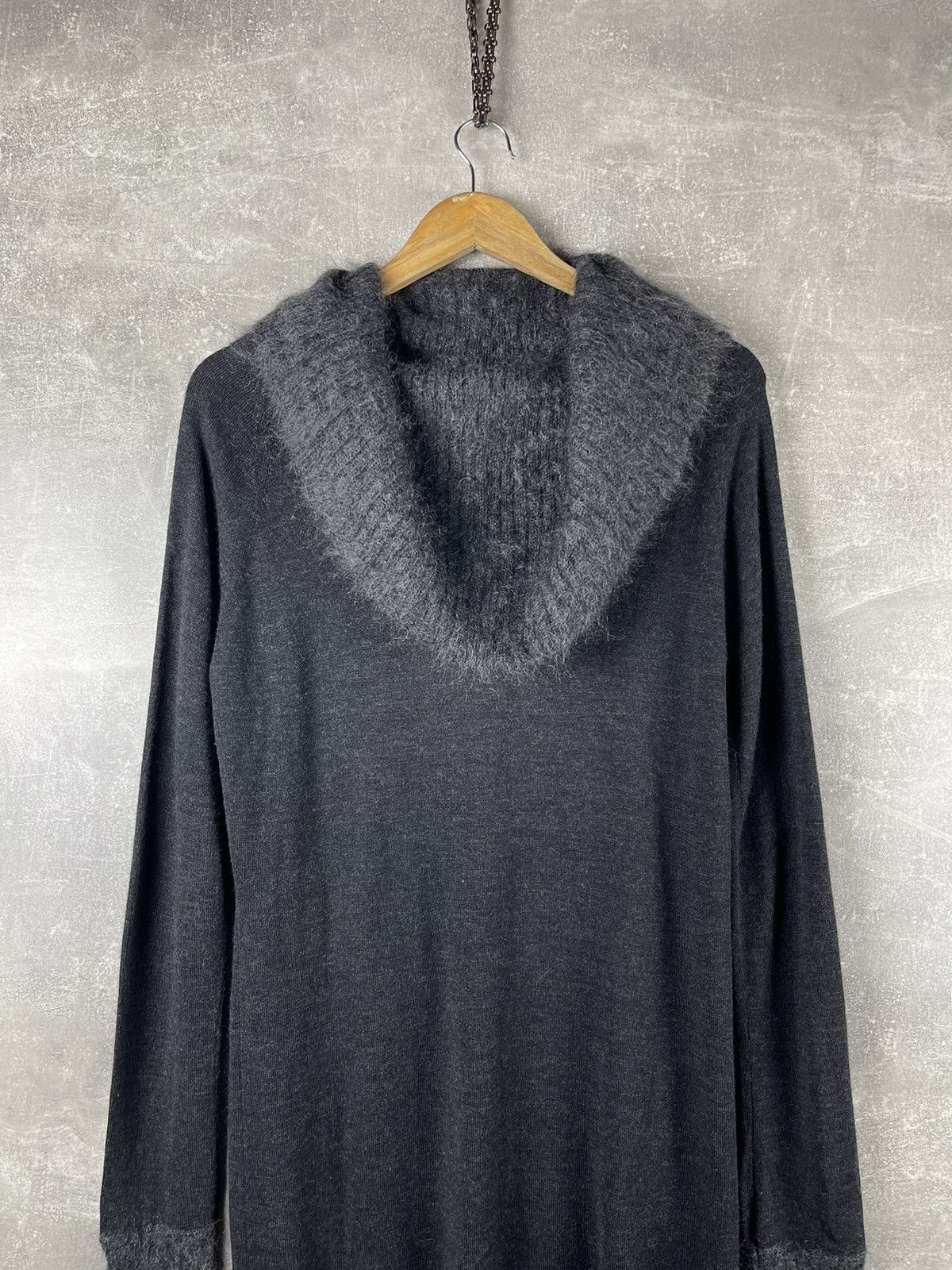 Armani Armani Jeans AJ Knit Sweater Dress Cowl Neck Mohair Blend Size M / US 6-8 / IT 42-44 - 7 Thumbnail