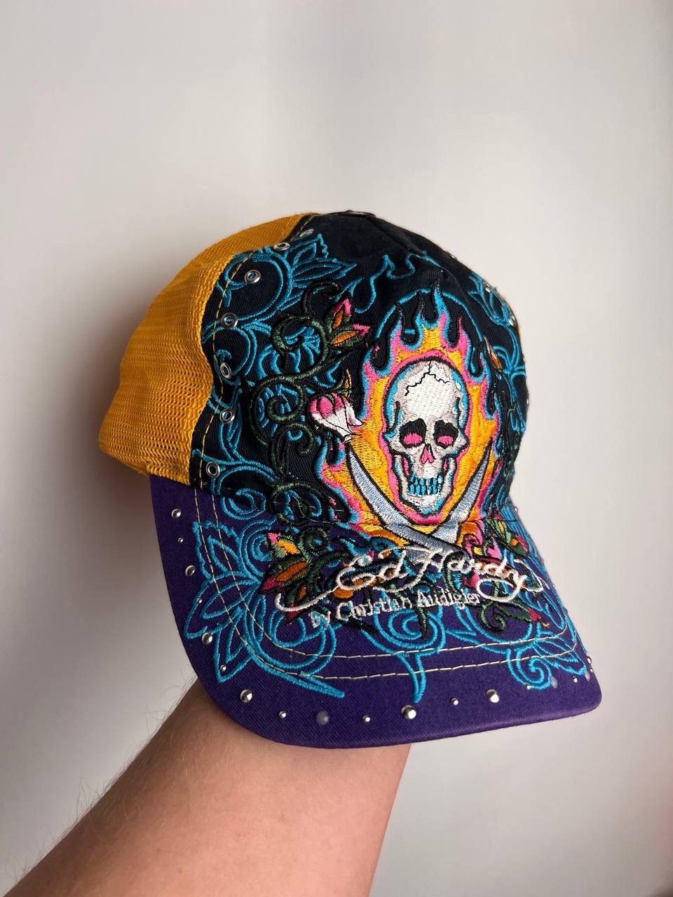 Ed Hardy × Vintage Vintage Ed Hardy Trucker Hat Cap Size ONE SIZE - 2 Thumbnail
