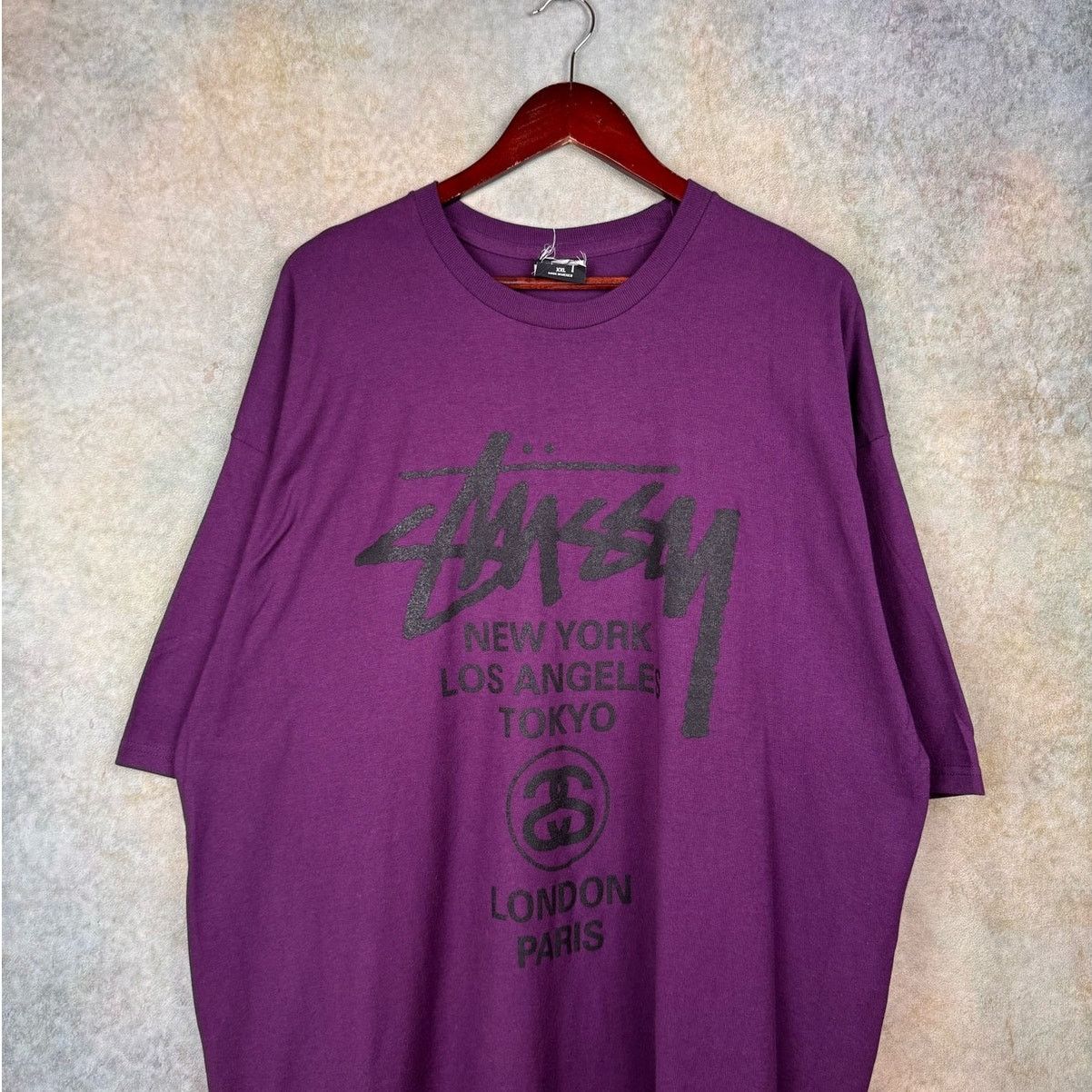 Stussy Stussy International World Tour T Shirt NY LA XXL Purple Size US XXL / EU 58 / 5 - 2 Thumbnail